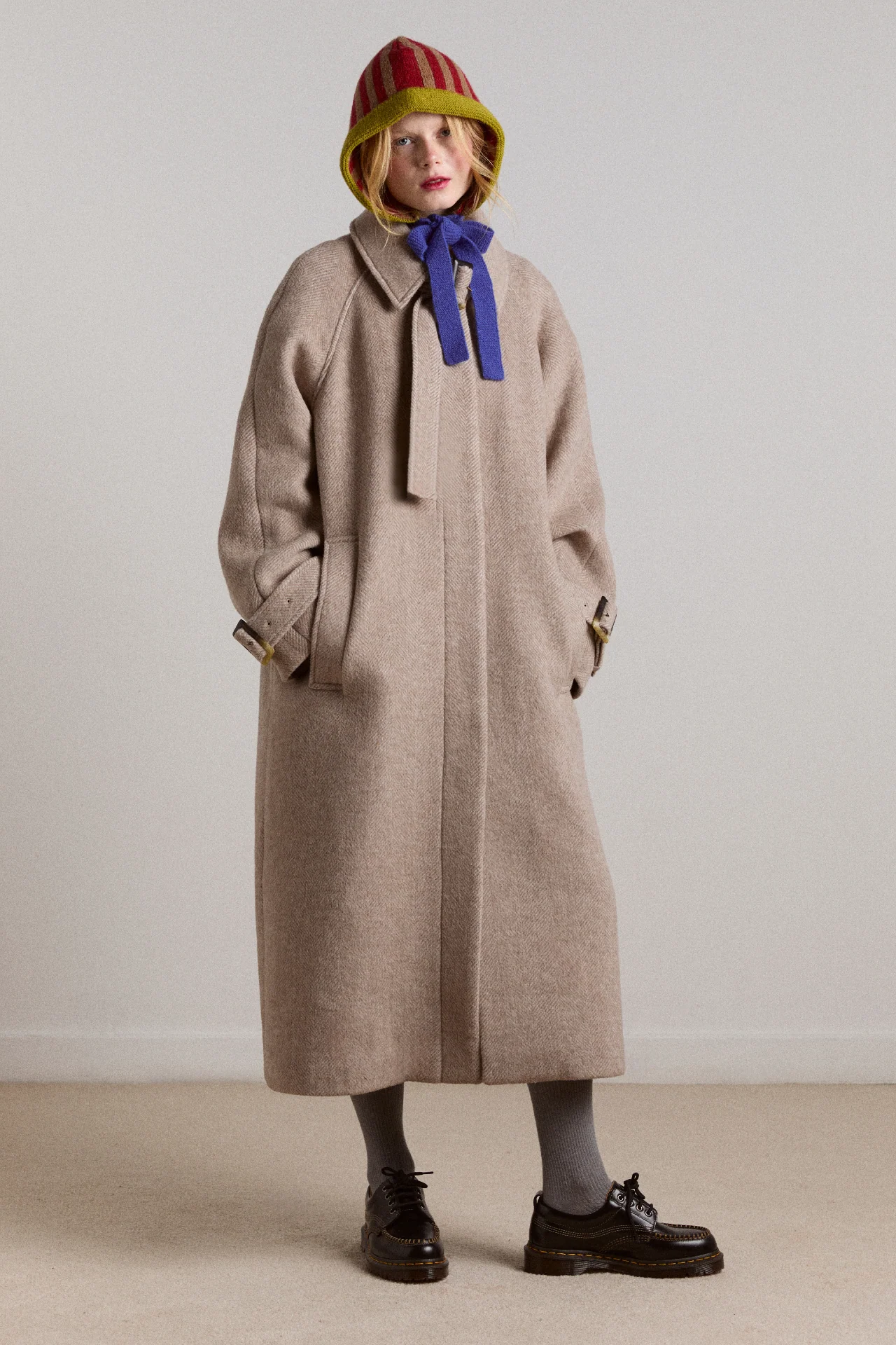 Jude Wool Coat - Oat - Image 11