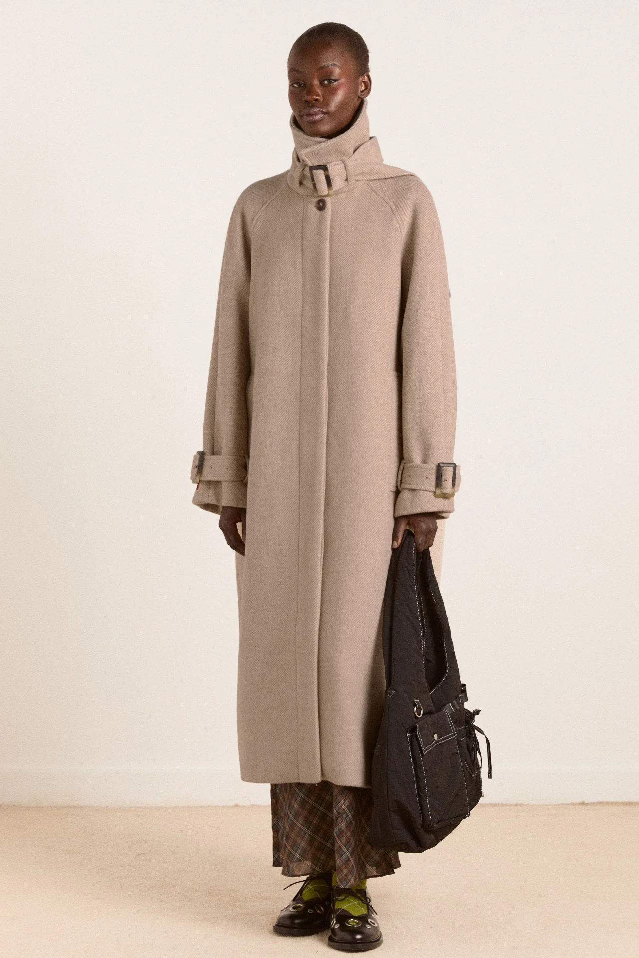 Jude Wool Coat - Oat - Image 3