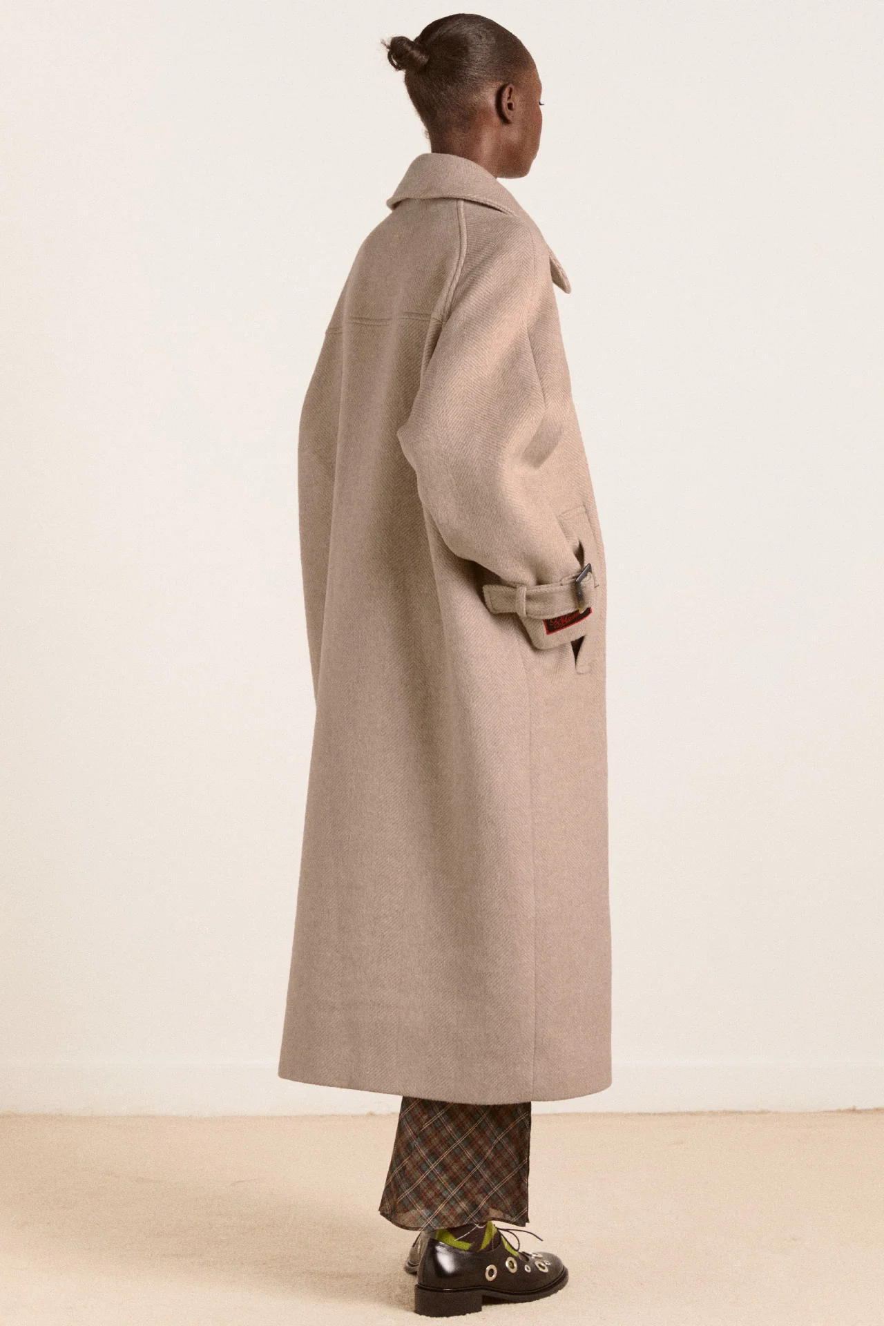 Jude Wool Coat - Oat - Image 4