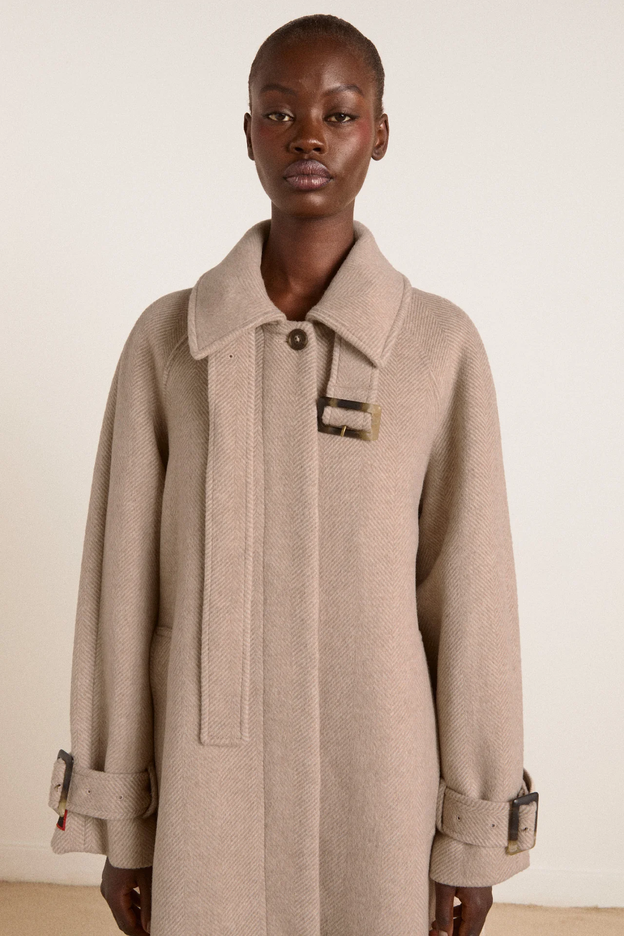 Jude Wool Coat - Oat - Image 5