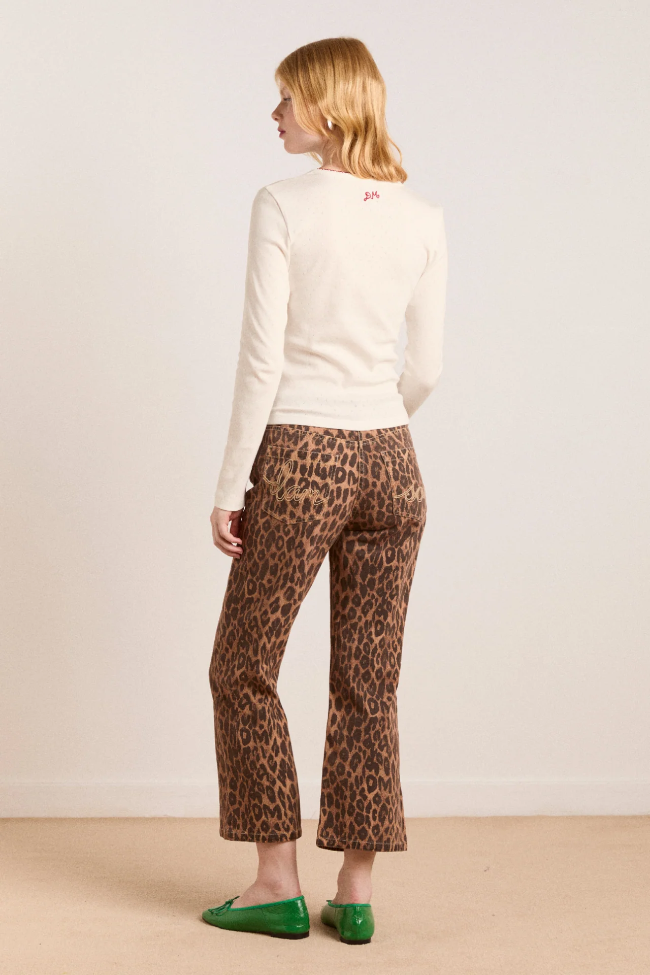 Kenny Twill Trouser- Leopard - Image 4
