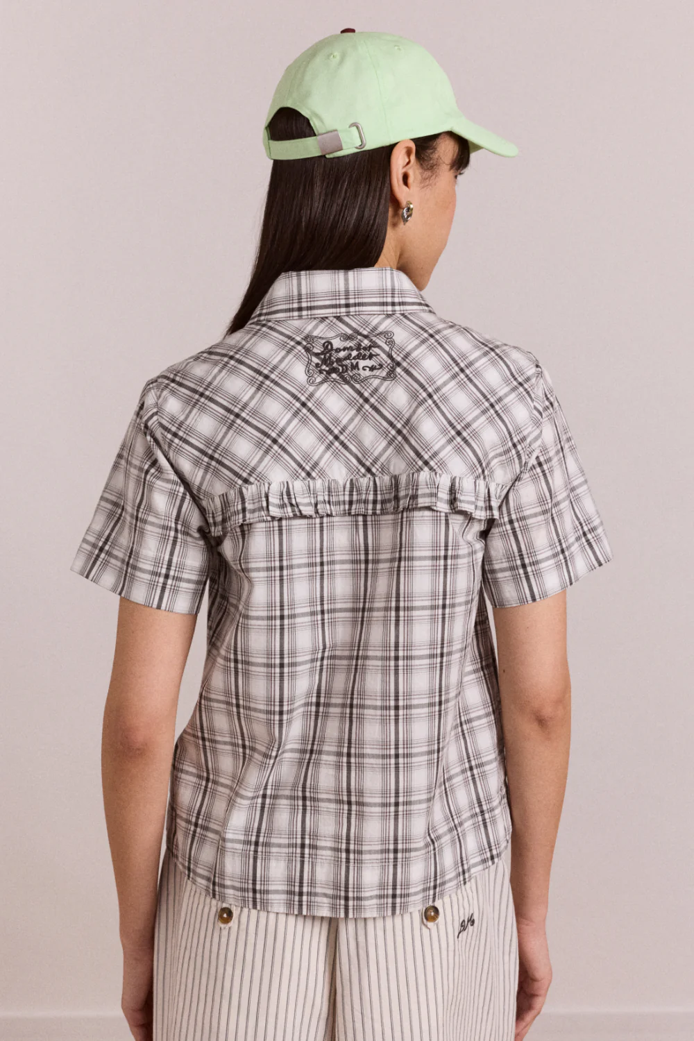 Kirby Shirt - Greyscale Check - Image 6