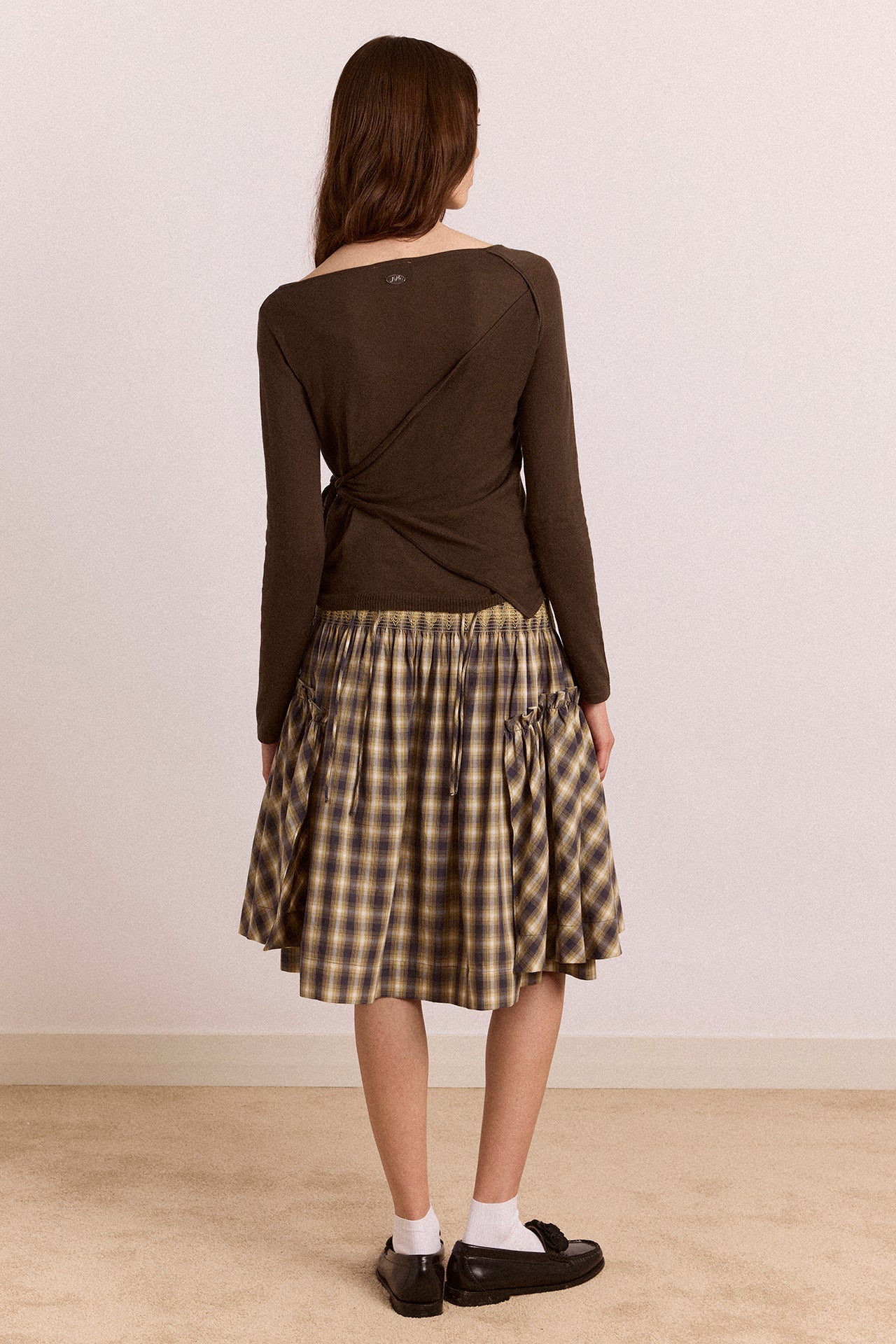 Lilo Mini Dress - Cardamon Check - Image 9