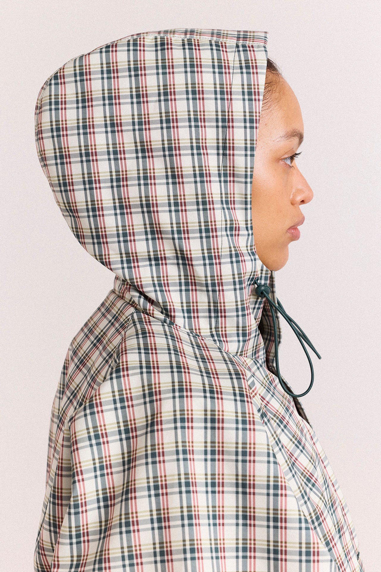 Liu Raincoat - Elderberry Check - Image 10