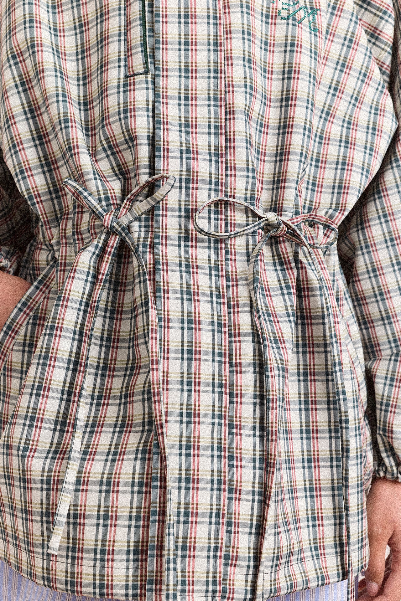 Liu Raincoat - Elderberry Check - Image 11