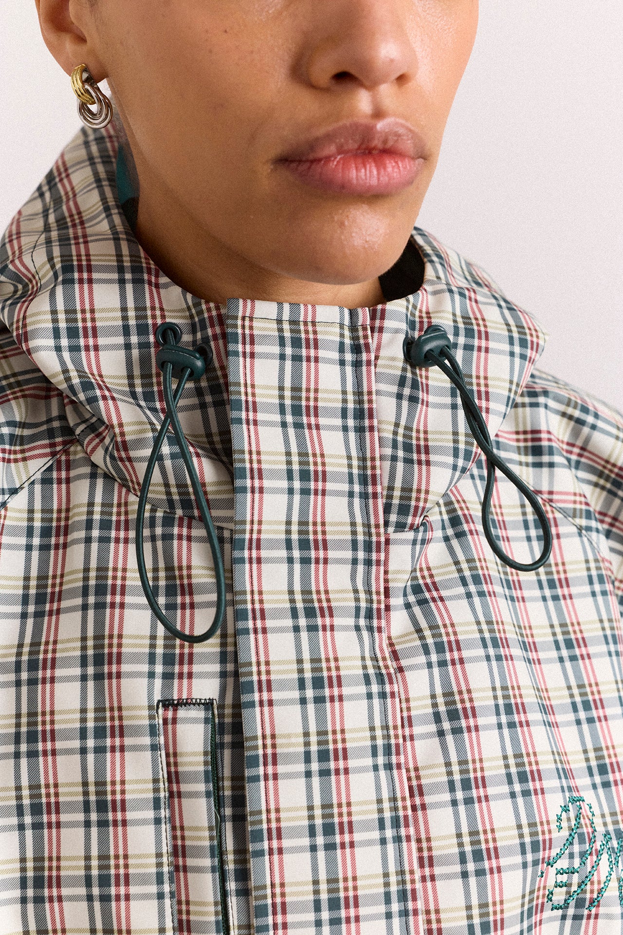 Liu Raincoat - Elderberry Check - Image 13