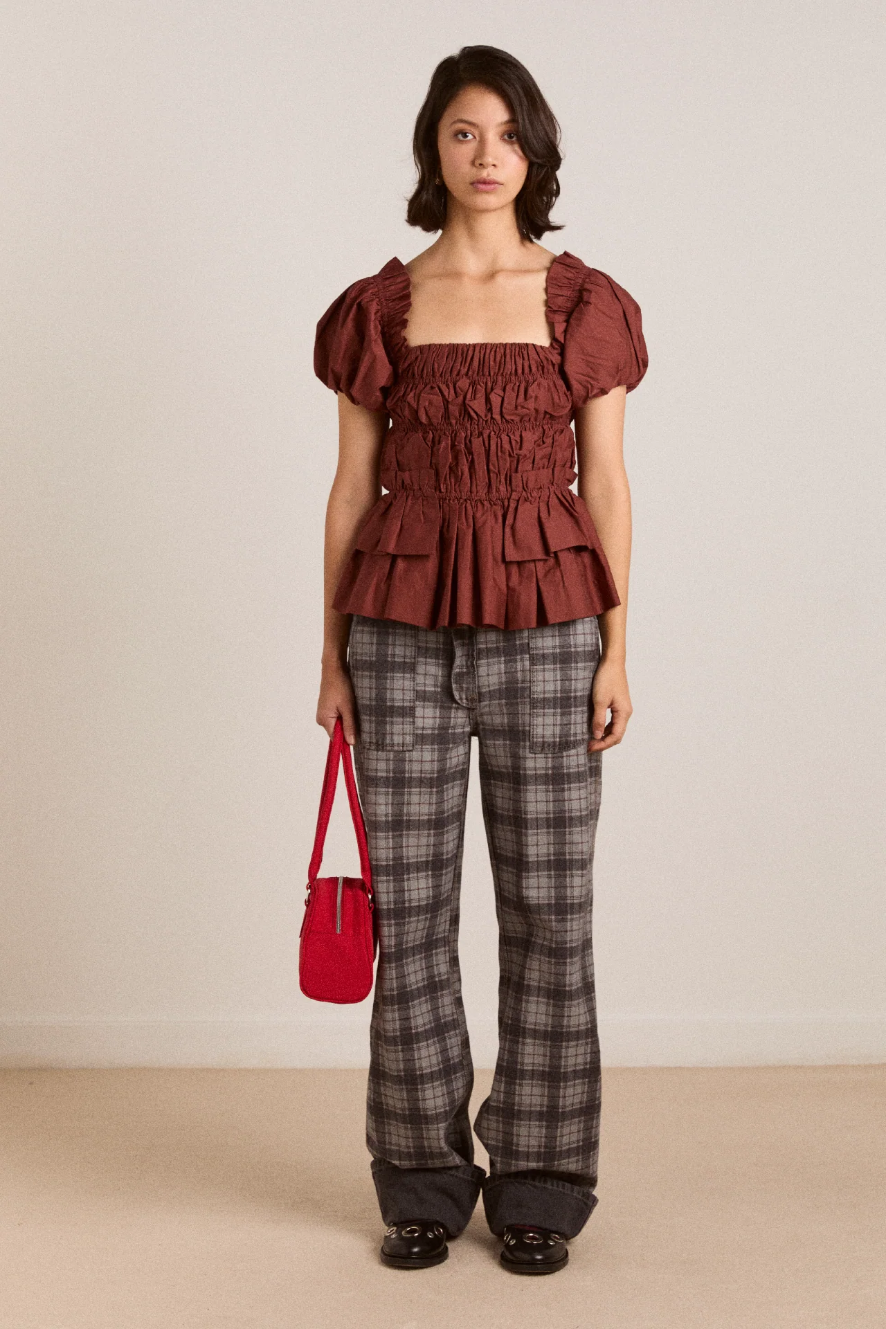 Lyza Blouse - Brick - Image 3