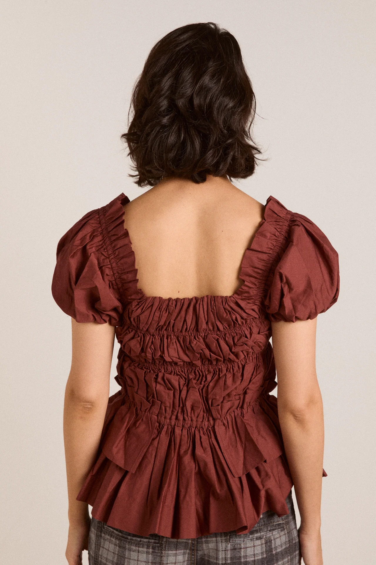 Lyza Blouse - Brick - Image 4
