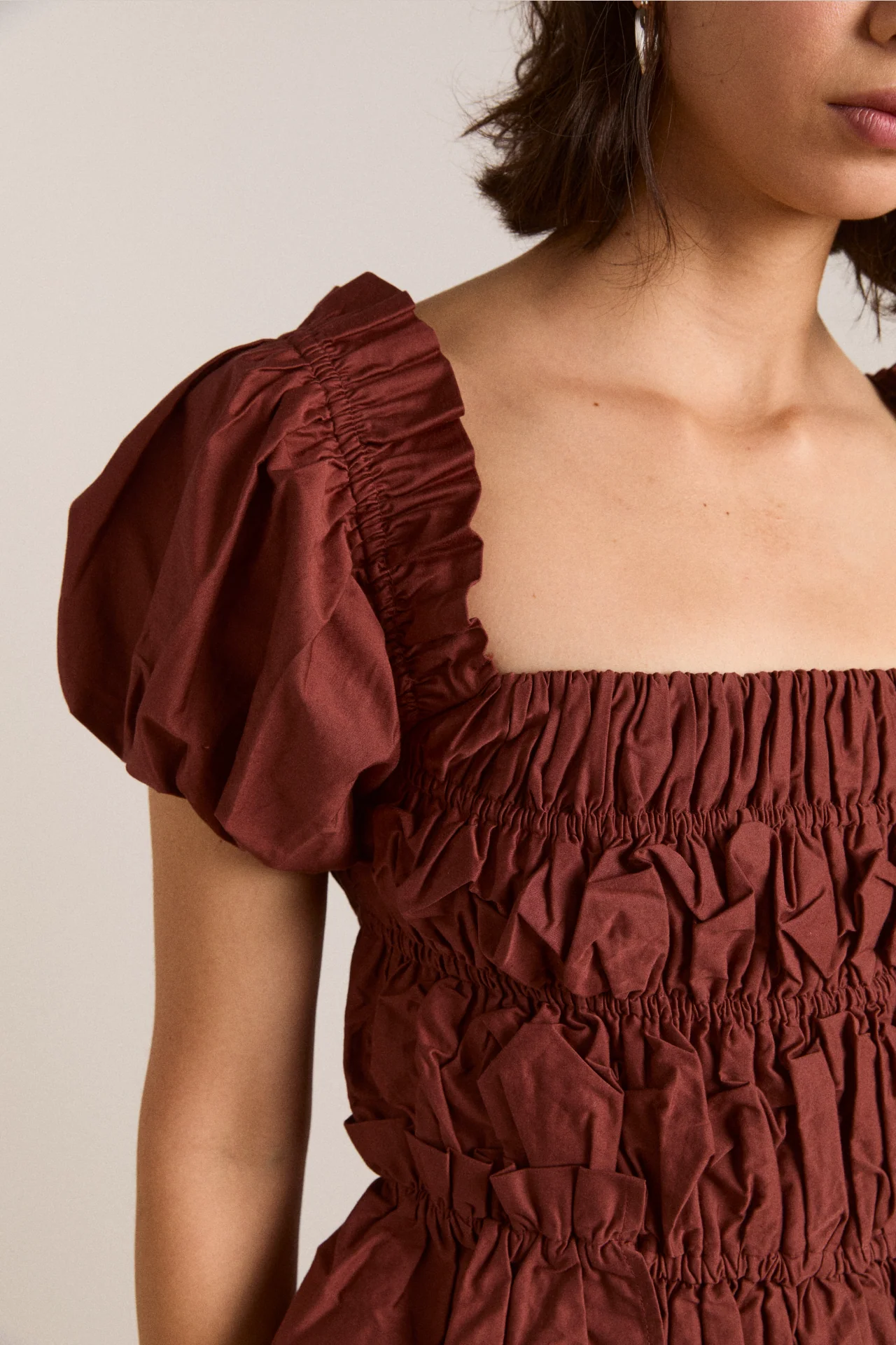 Lyza Blouse - Brick - Image 5