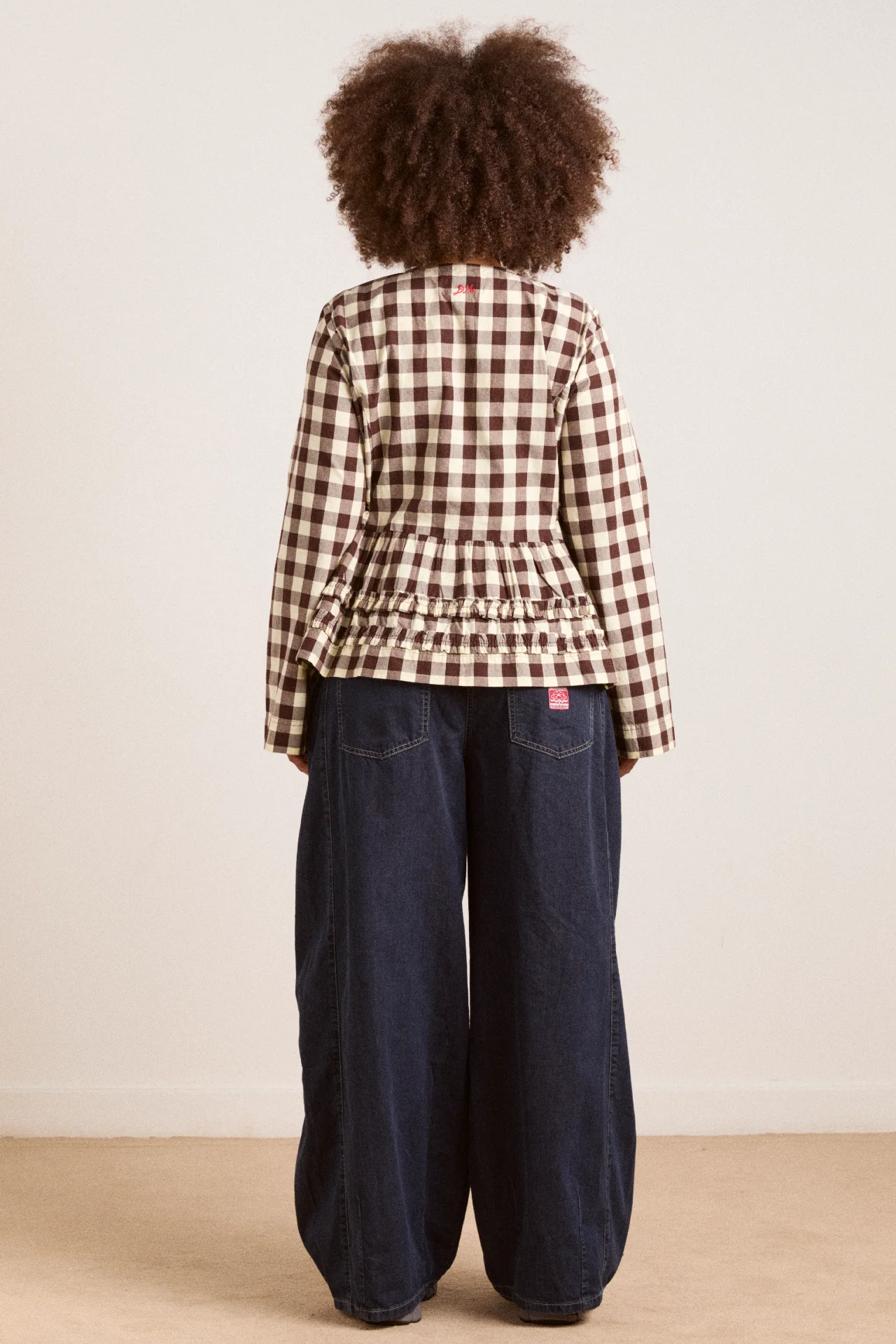 Madison Blouse - Butter Gingham - Image 11