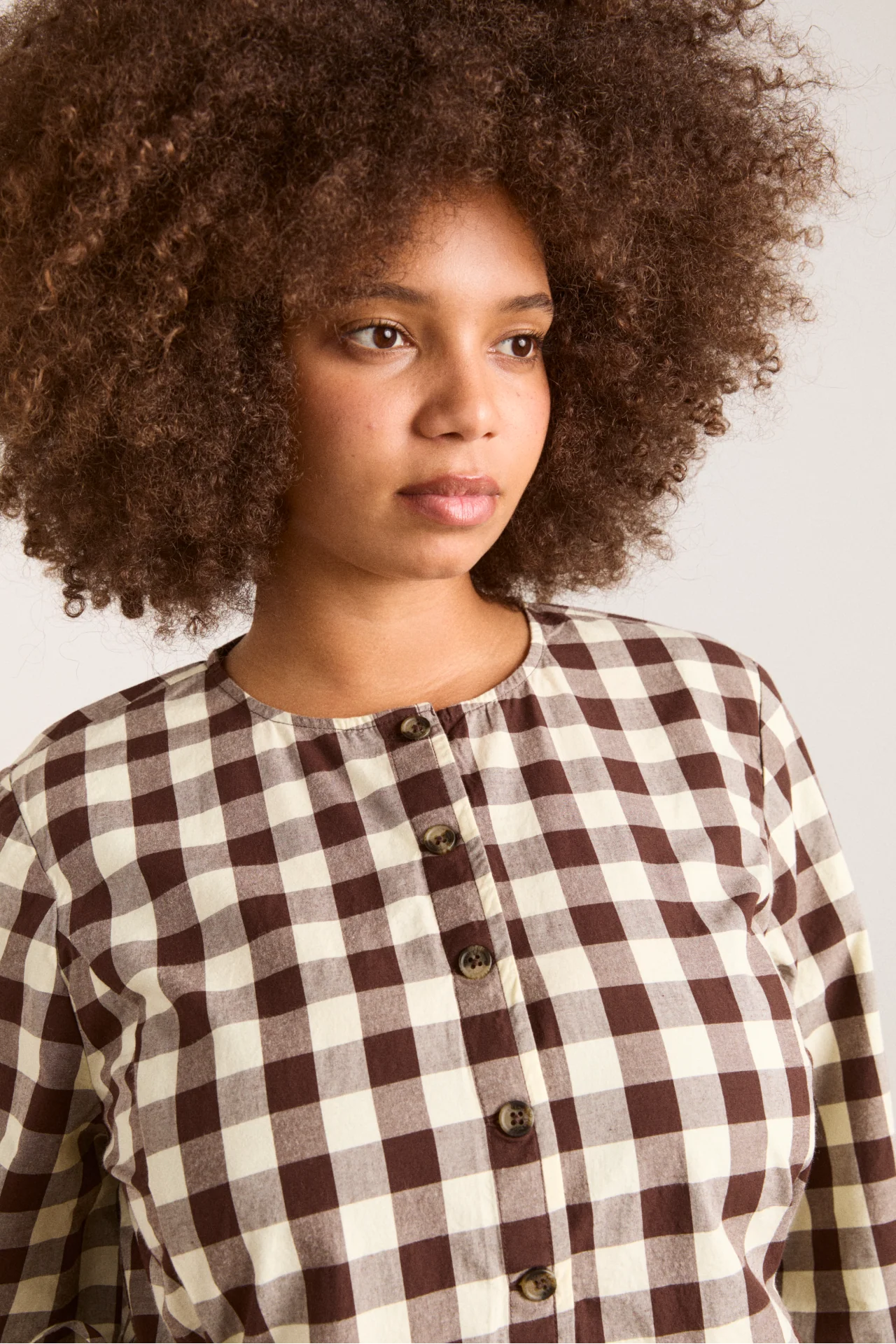 Madison Blouse - Butter Gingham - Image 12