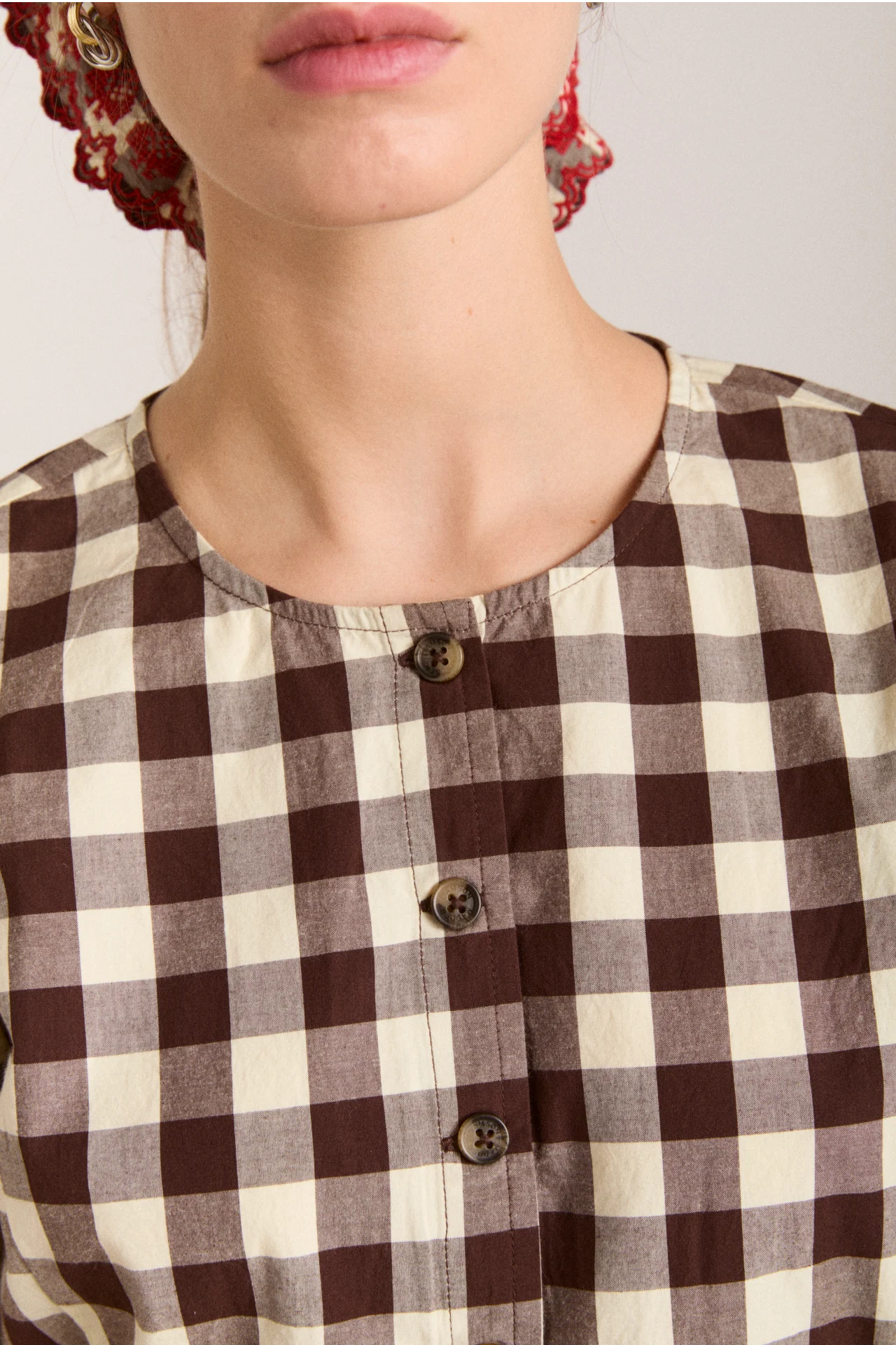 Madison Blouse - Butter Gingham - Image 14