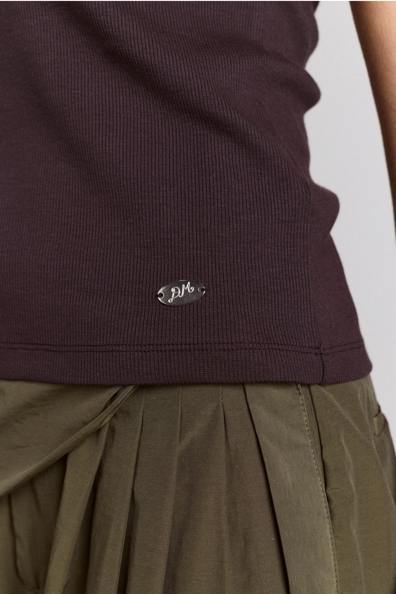 Manon Layered 2 In 1 Top - Choc/Magenta - Image 12