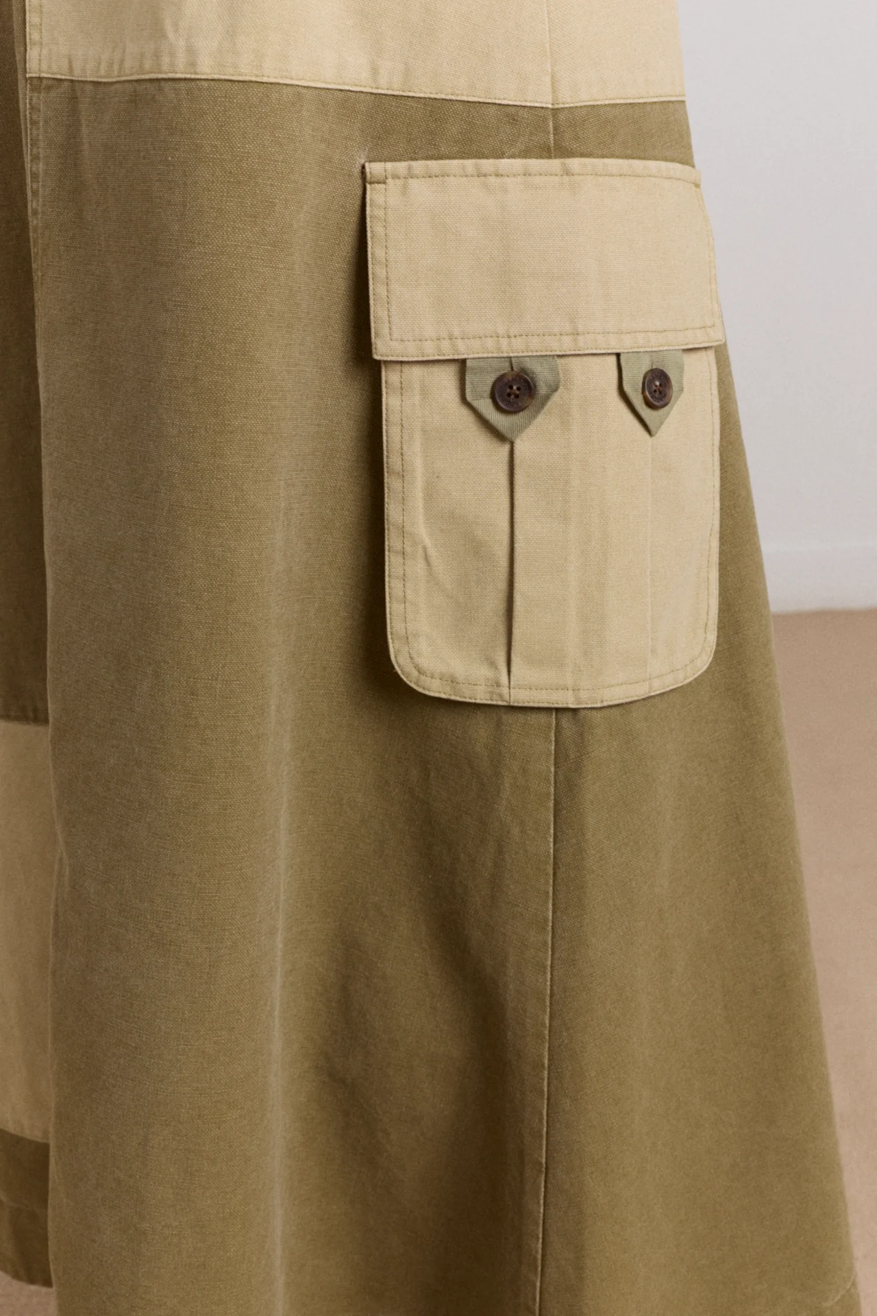 Marcelle Barn Midi Skirt - Olive - Image 10