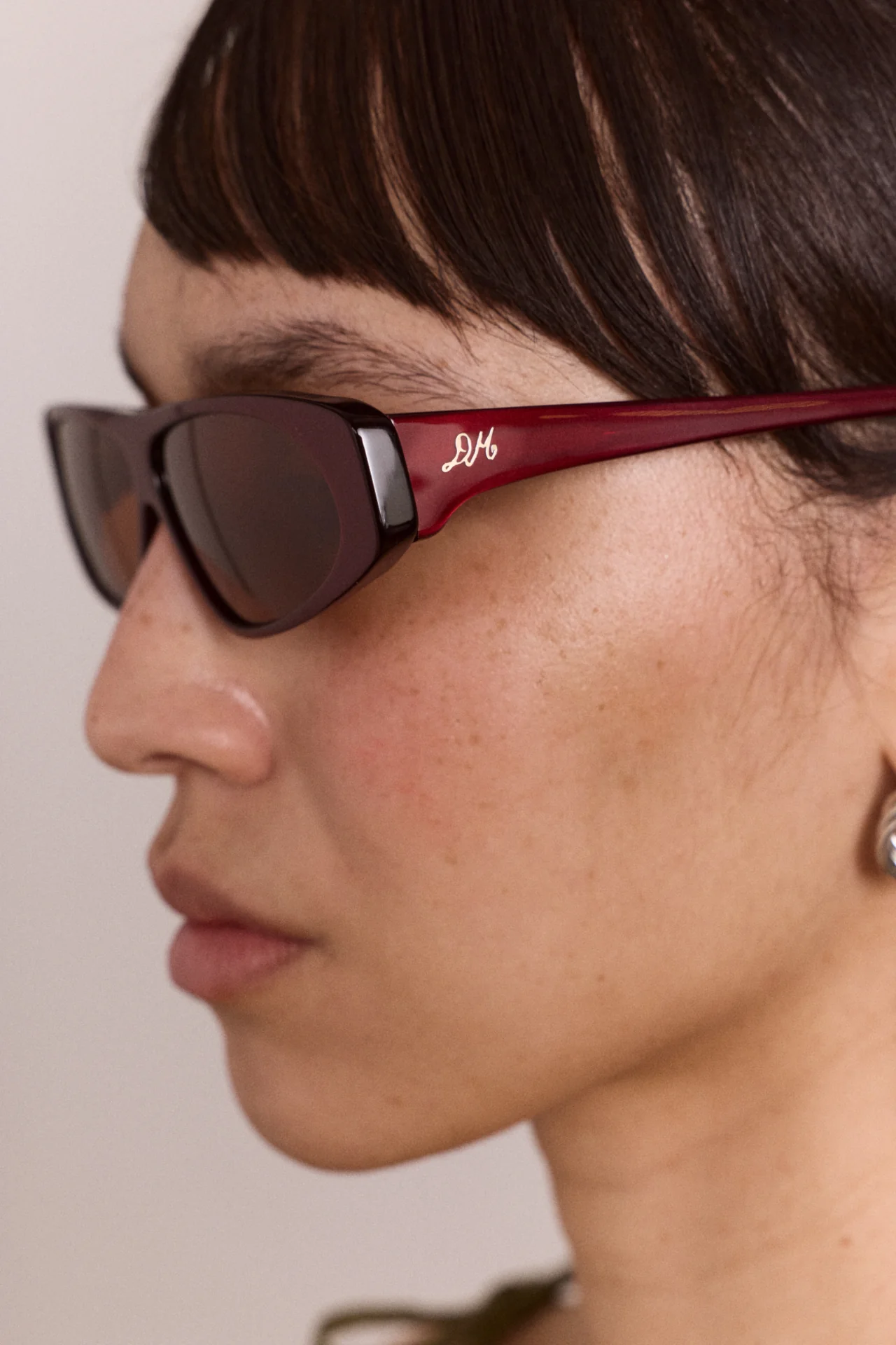 Mateo Sporty Sunglasses - Metallic Plum - Image 4