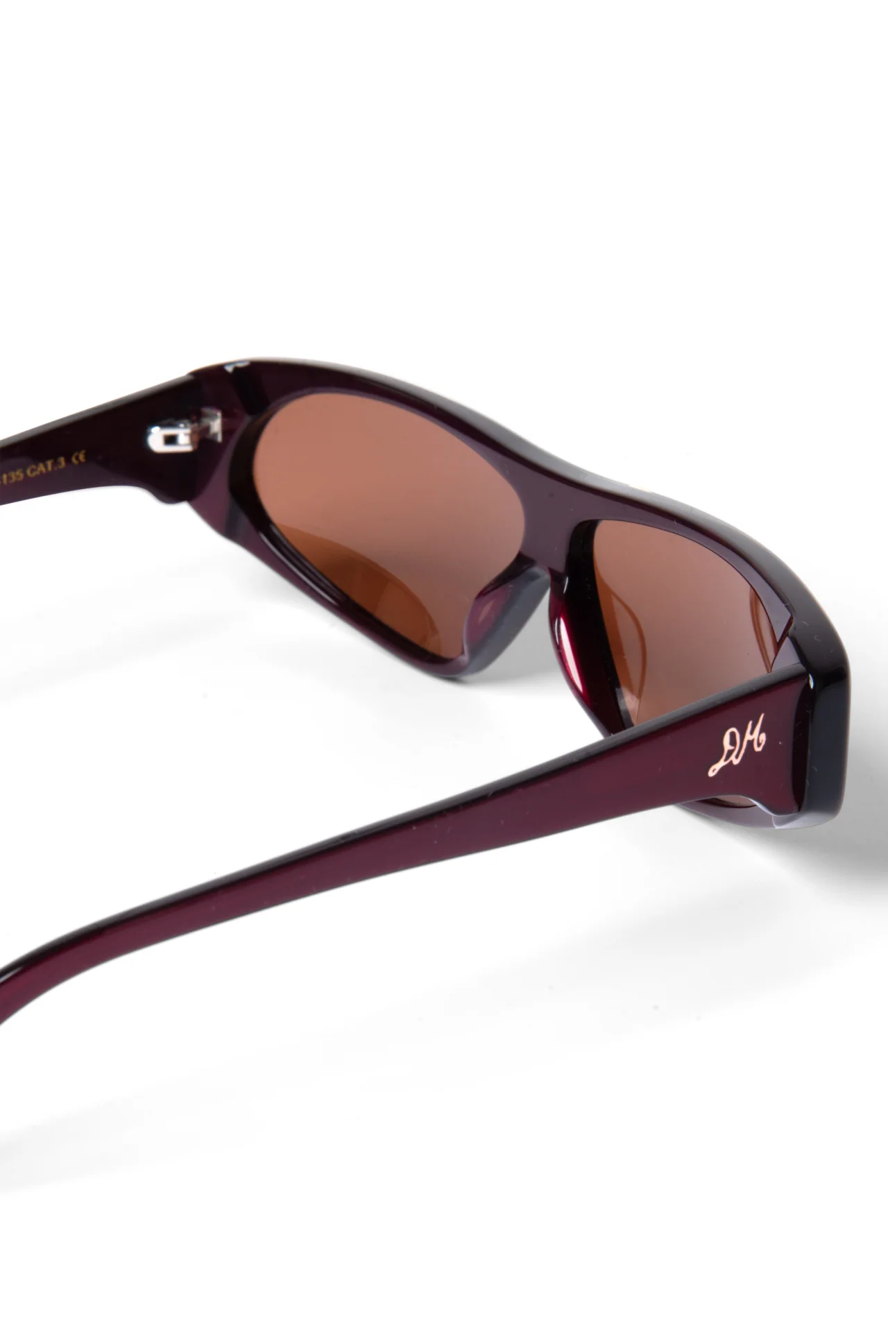Mateo Sporty Sunglasses - Metallic Plum - Image 6
