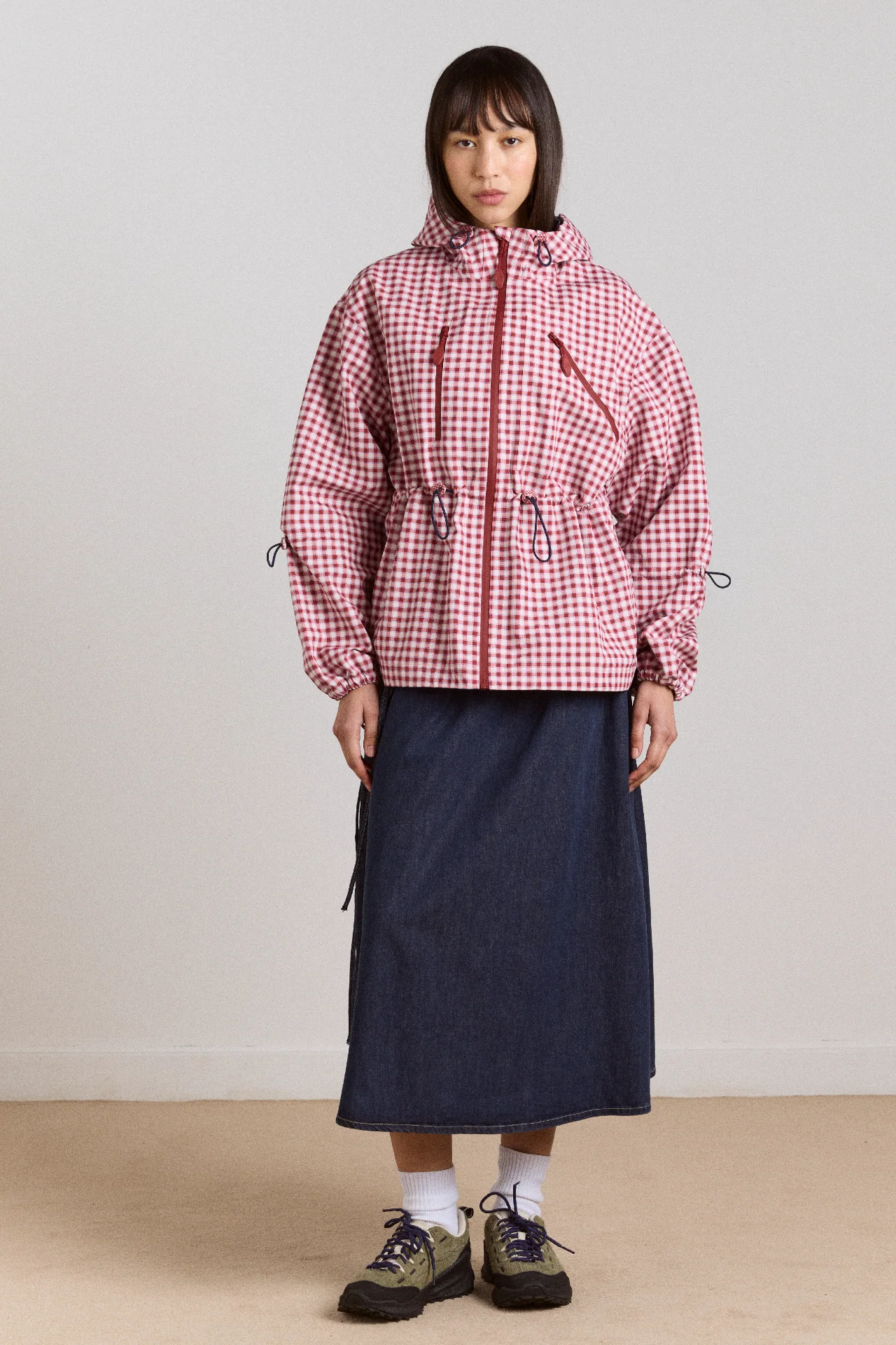 matilda raincoat - cherry gingham - Image 3
