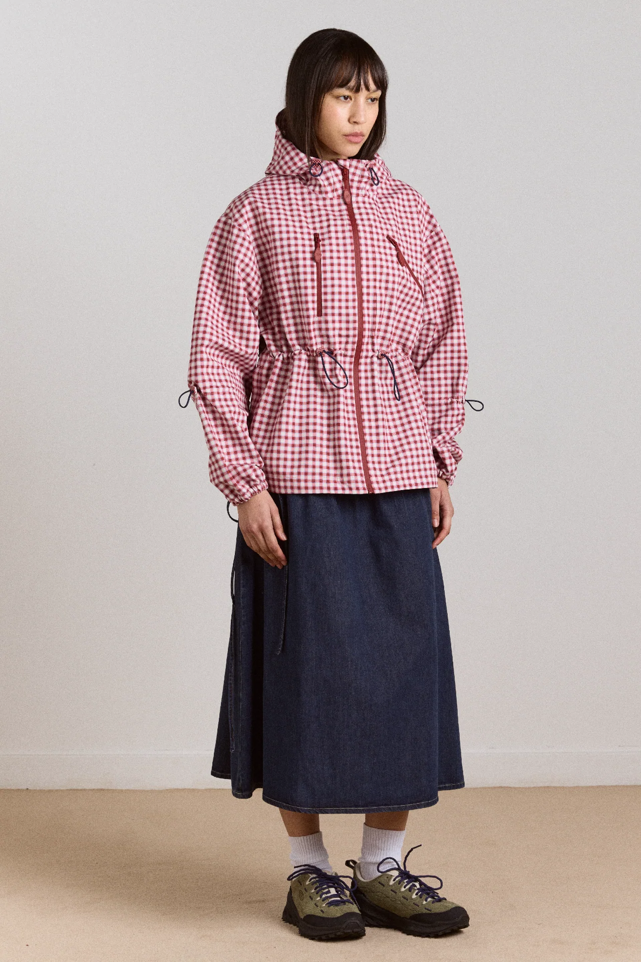matilda raincoat - cherry gingham - Image 4
