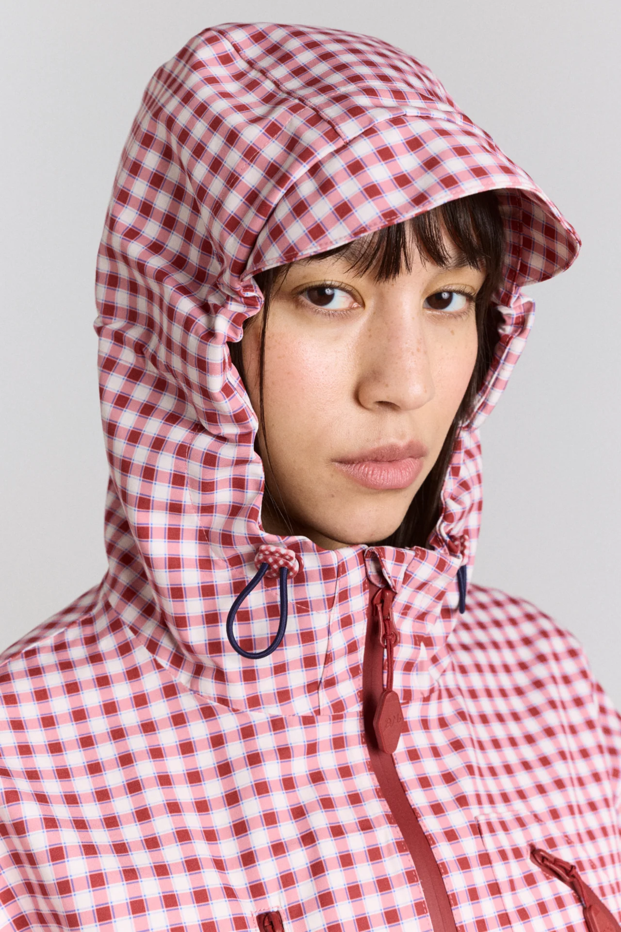 matilda raincoat - cherry gingham - Image 8