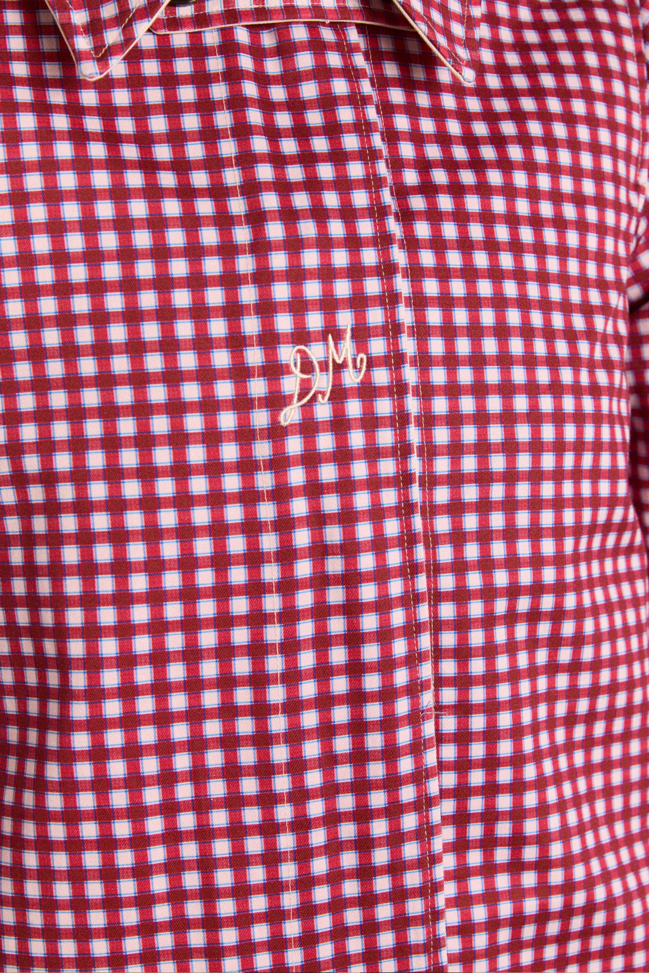 Mercedes Bow Reversible Trench - Gingham & Ecru - Image 11