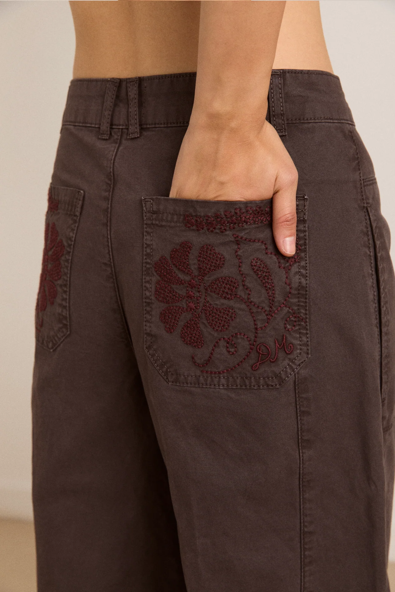 Mika Twill Trouser - Charcoal - Image 5