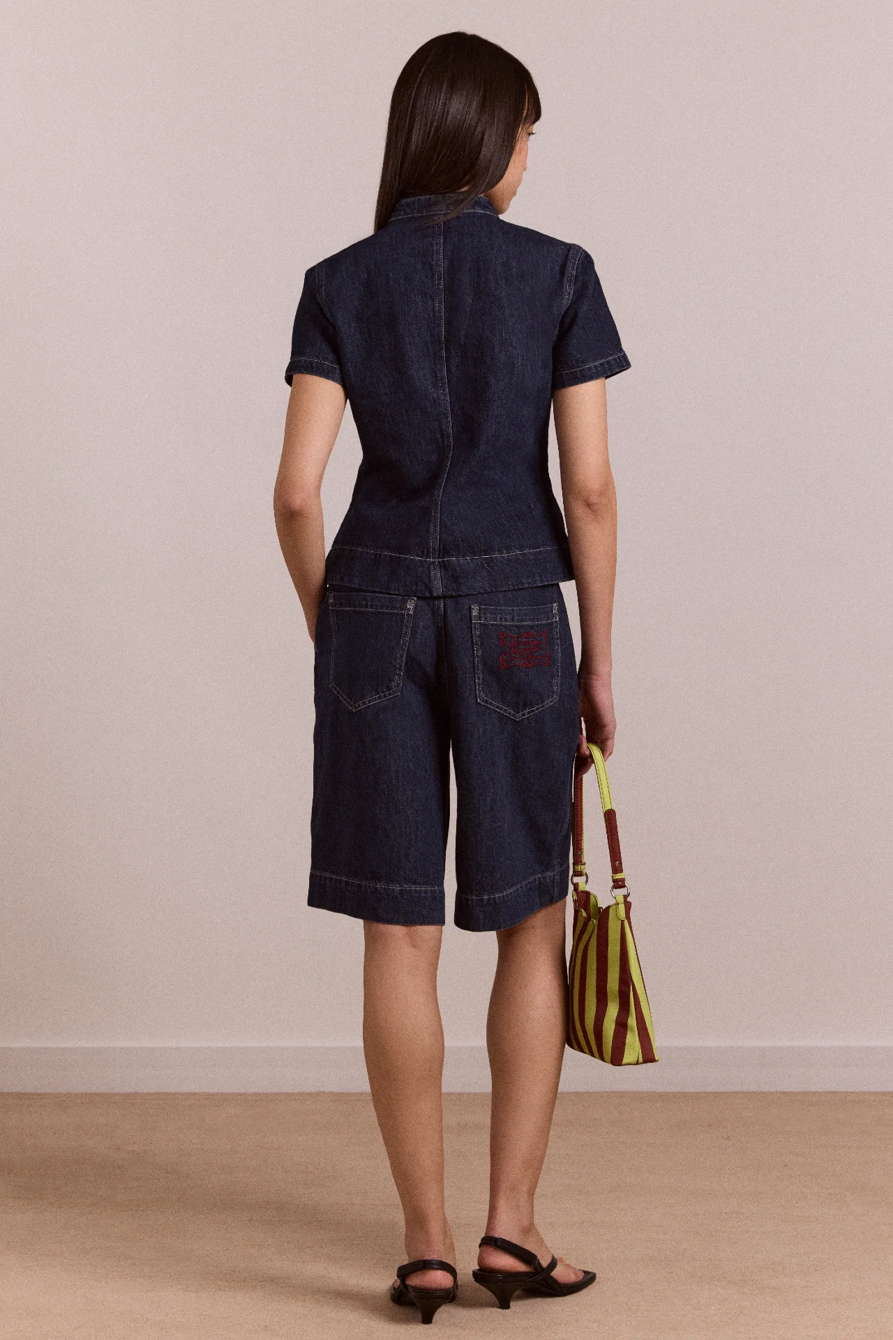 nelly button trim top - indigo - Image 6