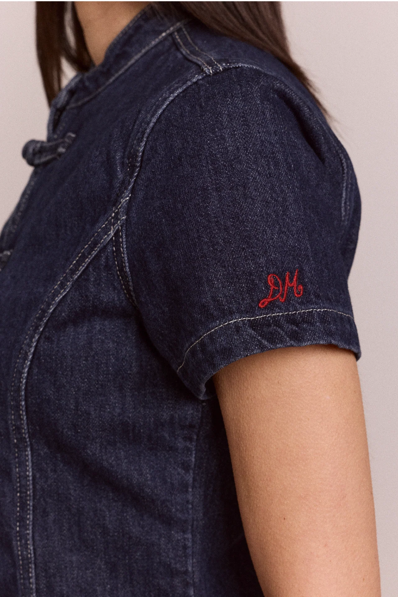 nelly button trim top - indigo - Image 9