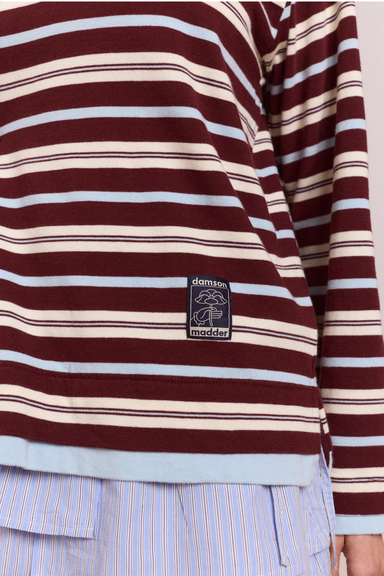 Noah Cinch Layered Rugby - Choc Stripe - Image 8