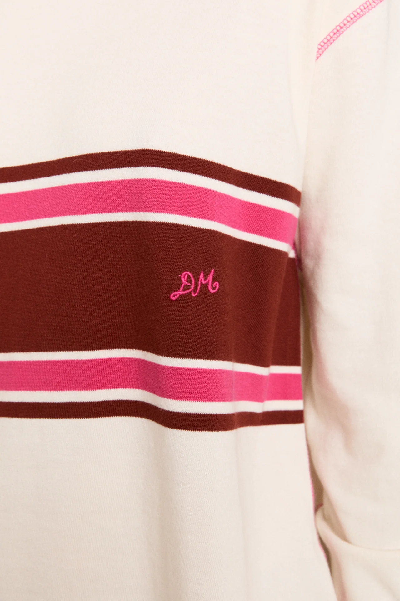 Olina Placement Stripe Rugby - Ecru - Image 10