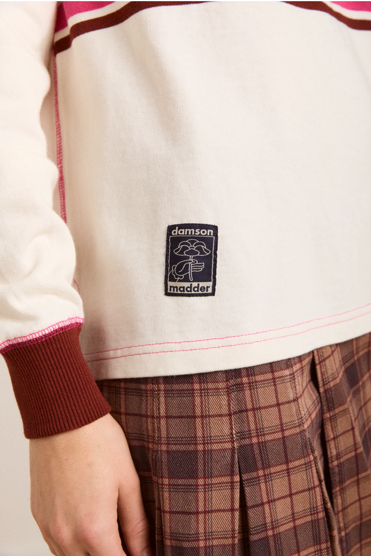 Olina Placement Stripe Rugby - Ecru - Image 11