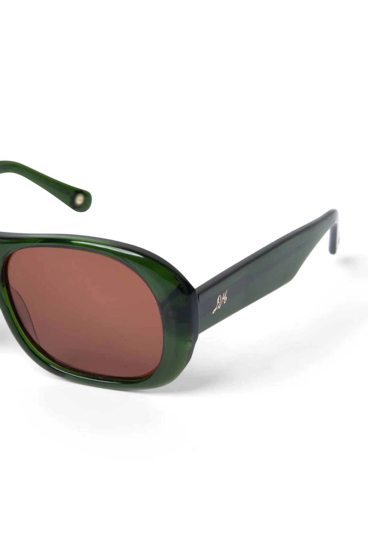 Oversized Aviator Sunglasses - Green - Image 4