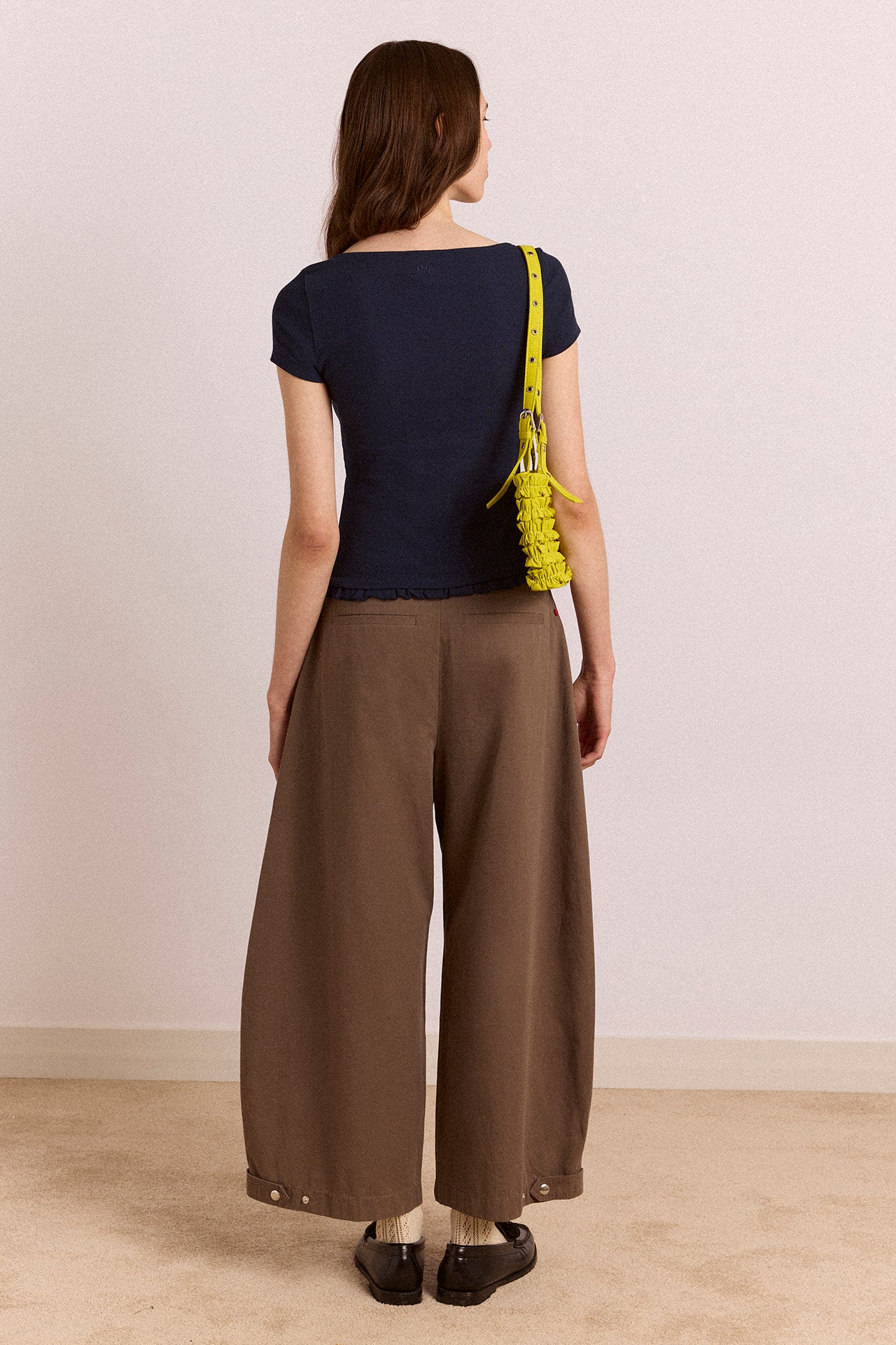 Posie Short Sleeve Top - Navy - Image 5