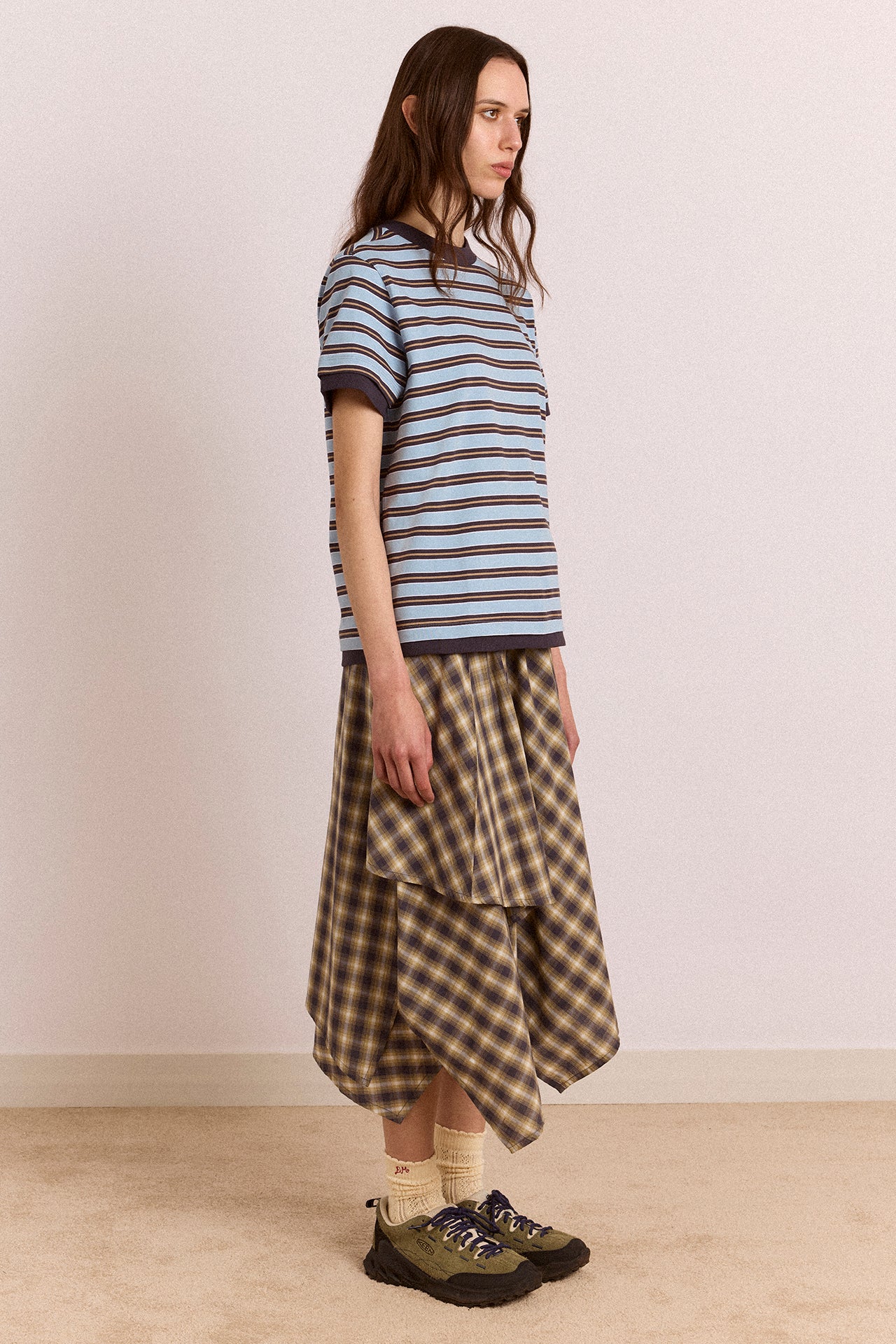 Presley Short Sleeve Tee - Blue Stripe - Image 3