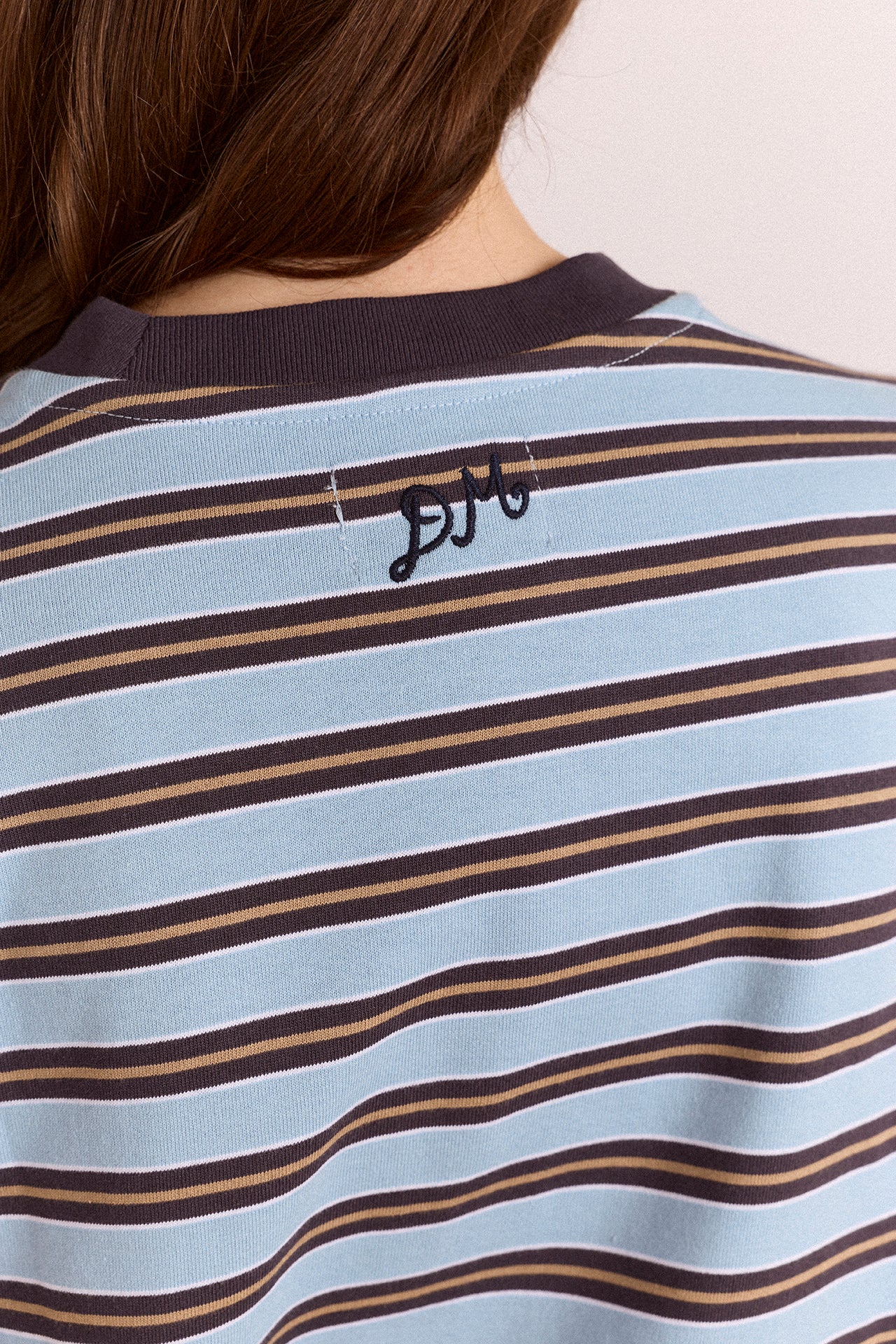 Presley Short Sleeve Tee - Blue Stripe - Image 5