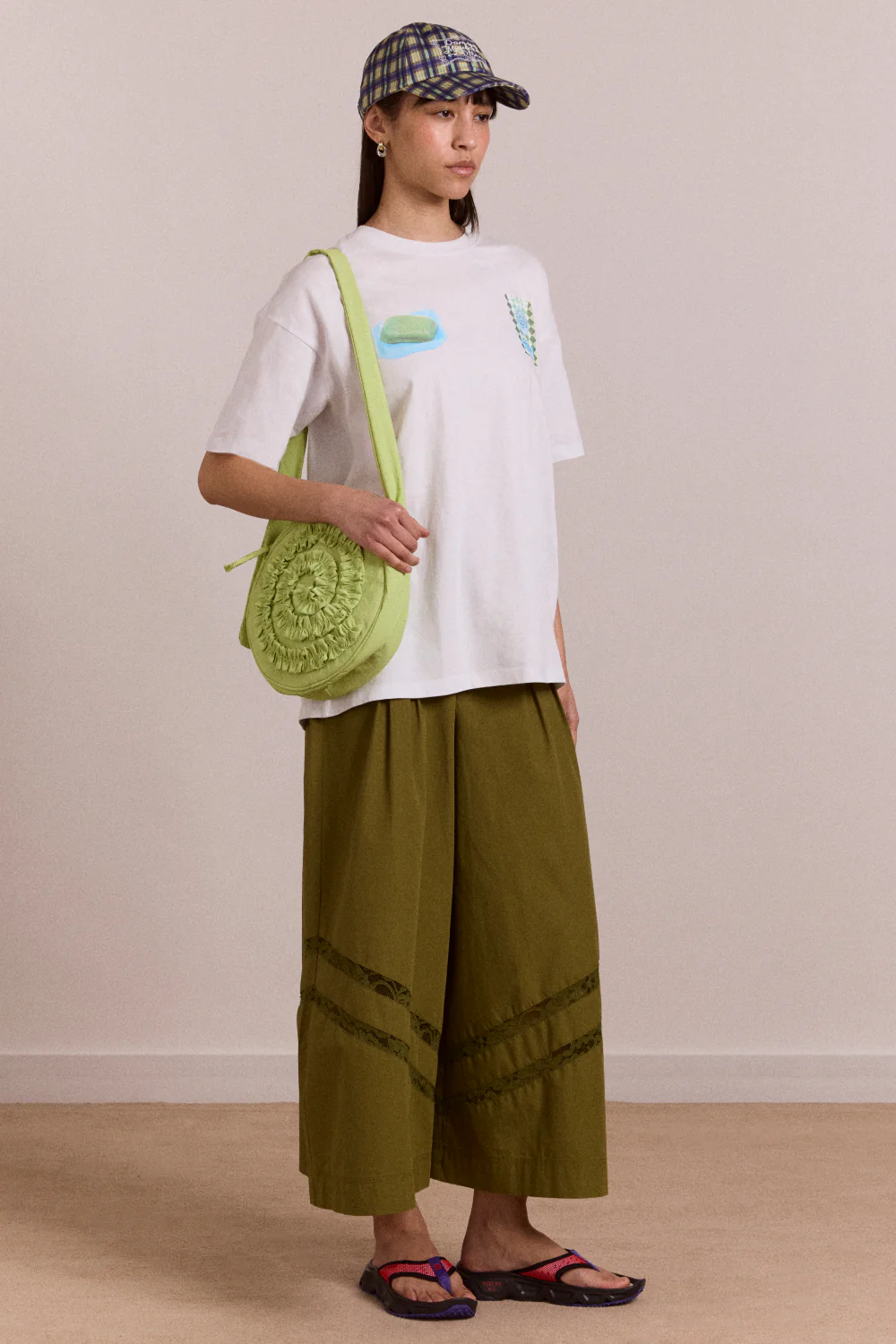 Rae Circle Swirl Bag - Celery - Image 3