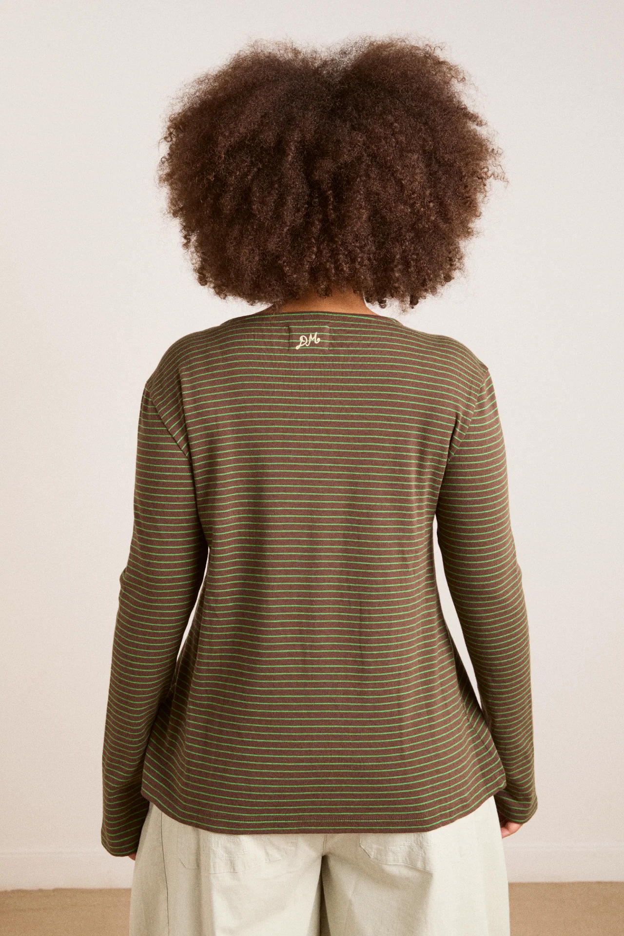 Raelynn Tee - Green Stripe - Image 10