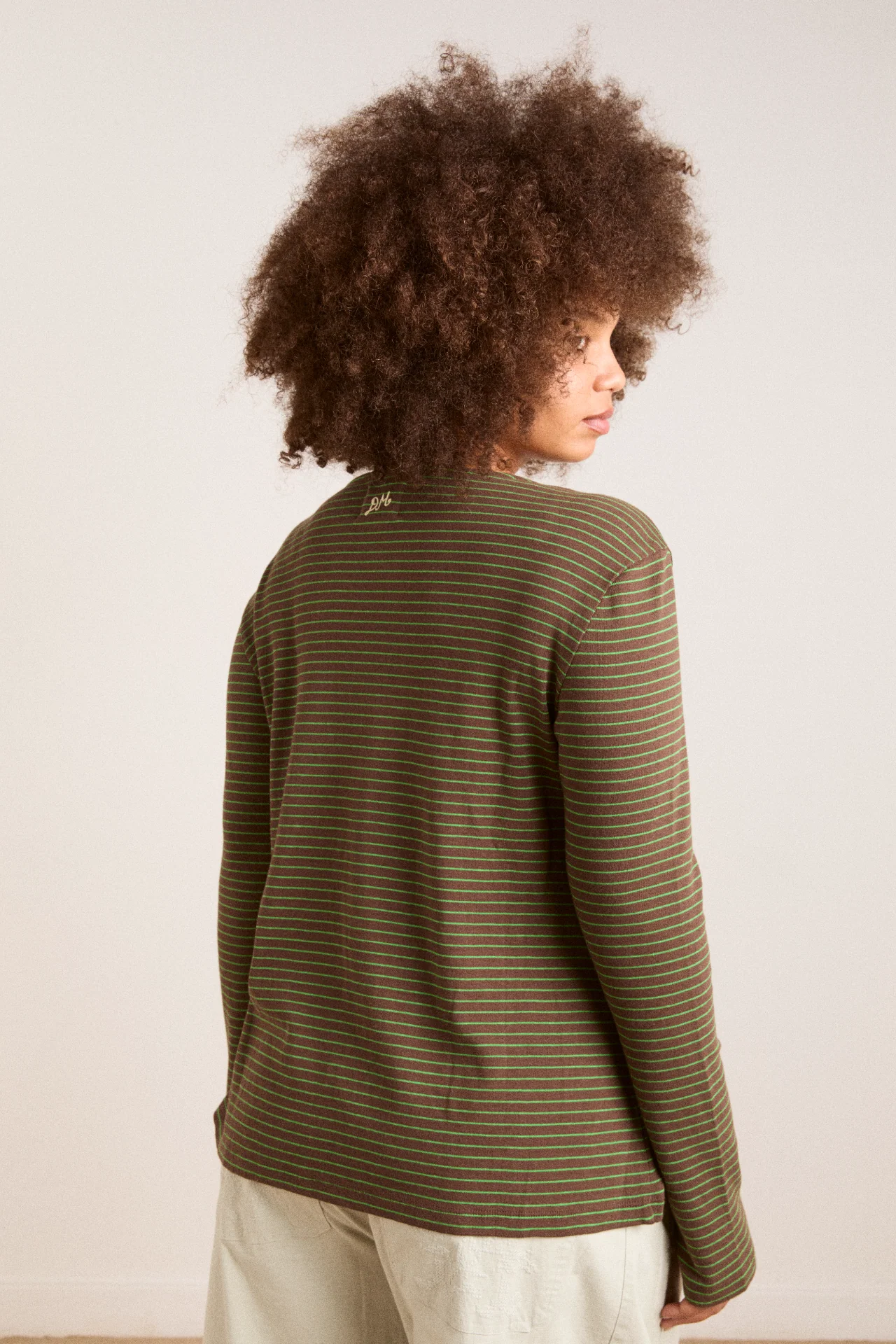Raelynn Tee - Green Stripe - Image 9