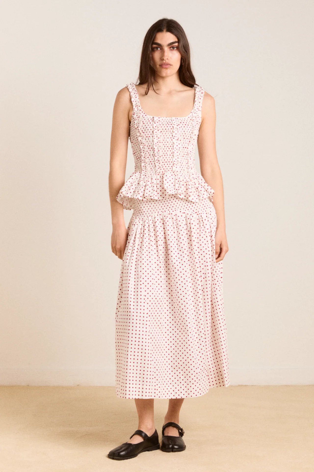 Raphi Cami - Off White And Red Spot - Image 3