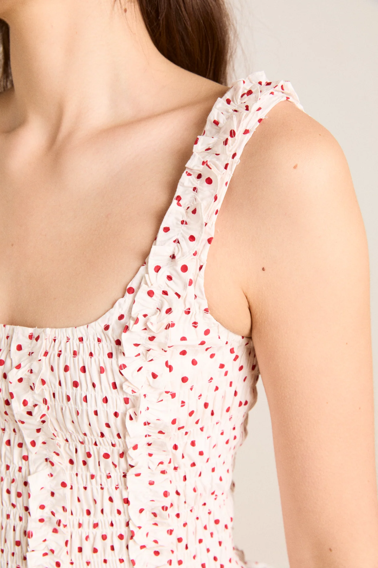 Raphi Cami - Off White And Red Spot - Image 4