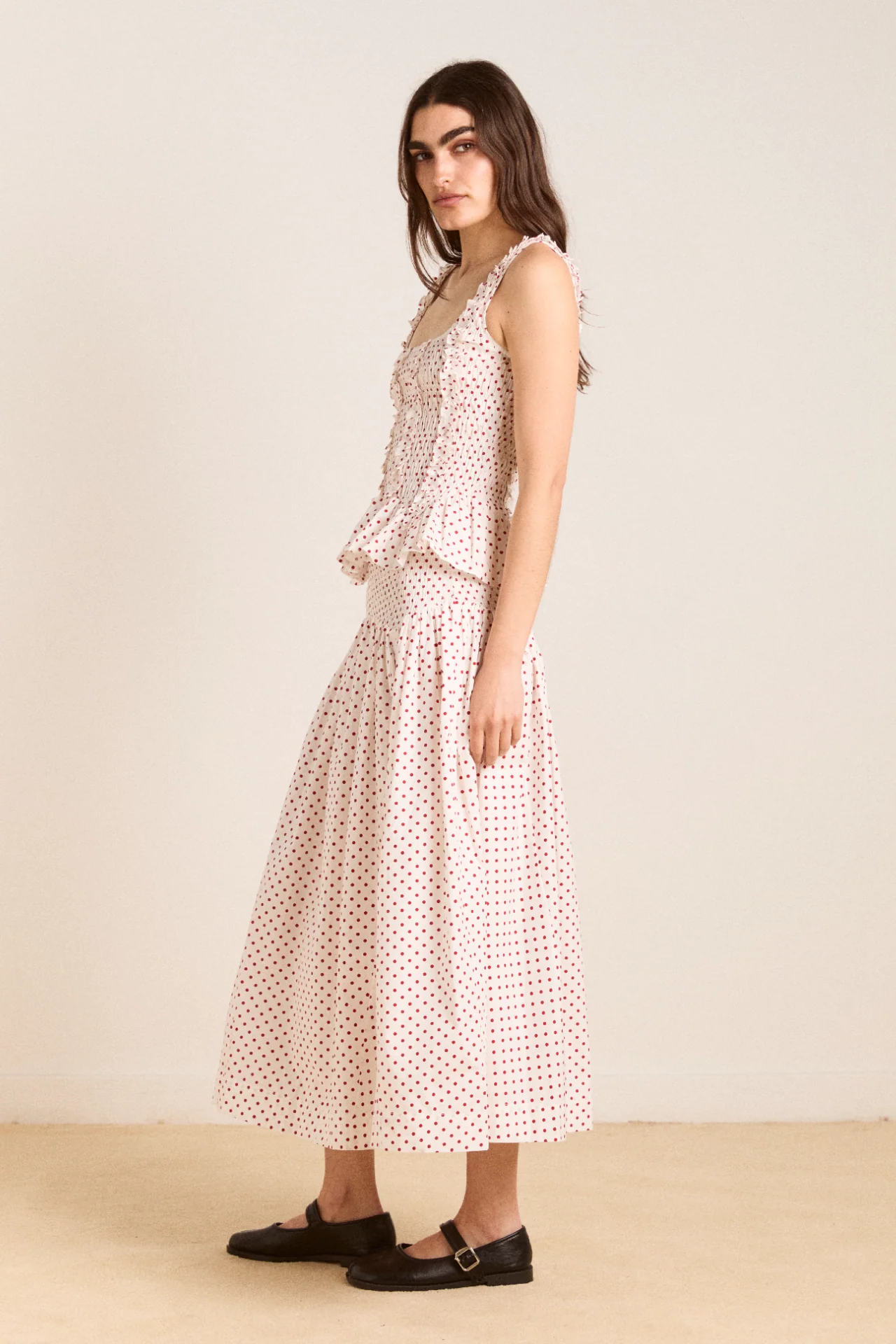 Raphi Cami - Off White And Red Spot - Image 6