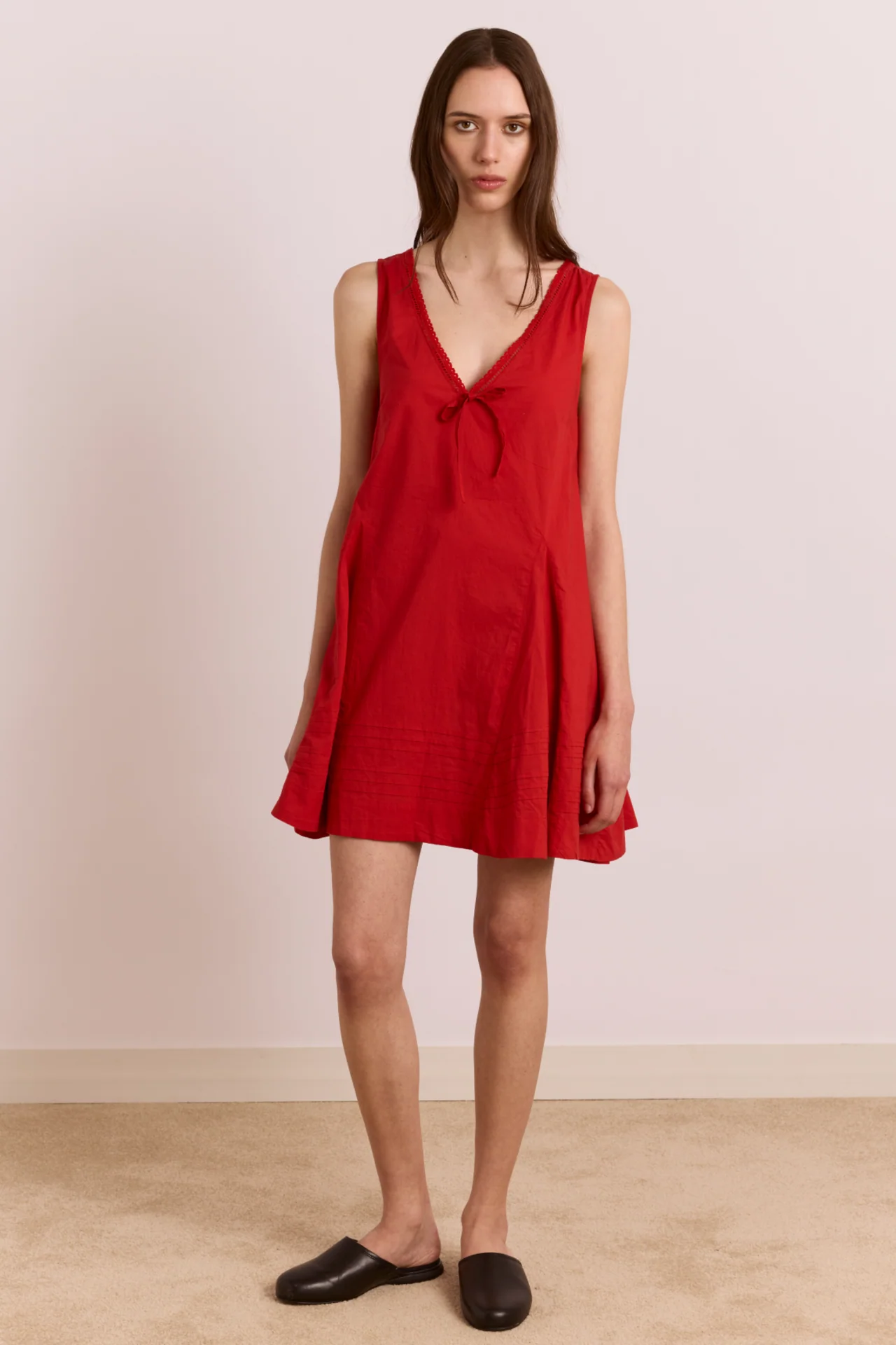 Raven Mini Night Dress - Red - Image 3