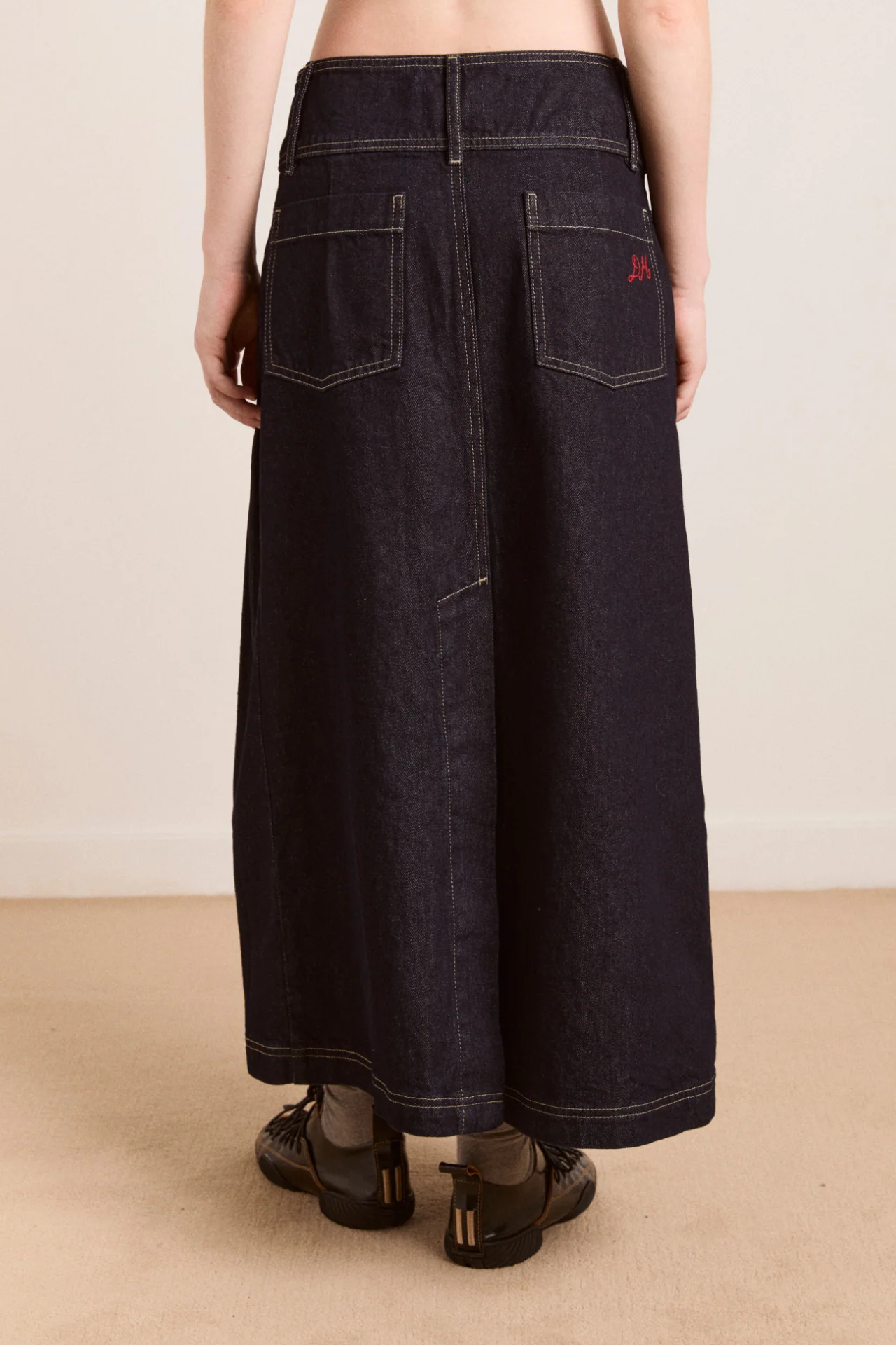 Raye Denim Skirt - Dark Indigo - Image 10