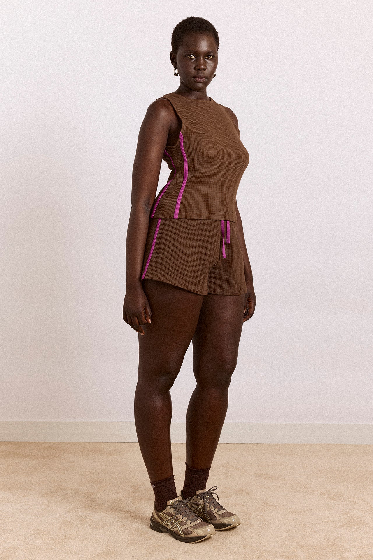 Rylee Waffle Short - Choc - Image 5