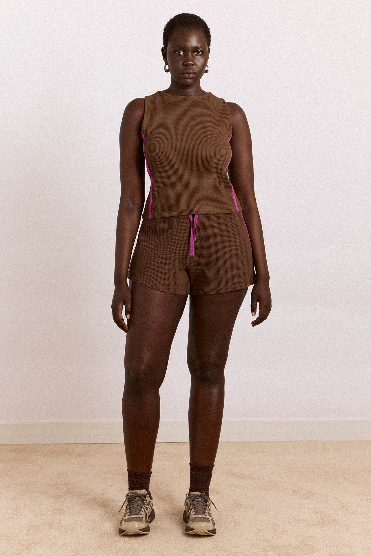 Rylee Waffle Short - Choc - Image 6