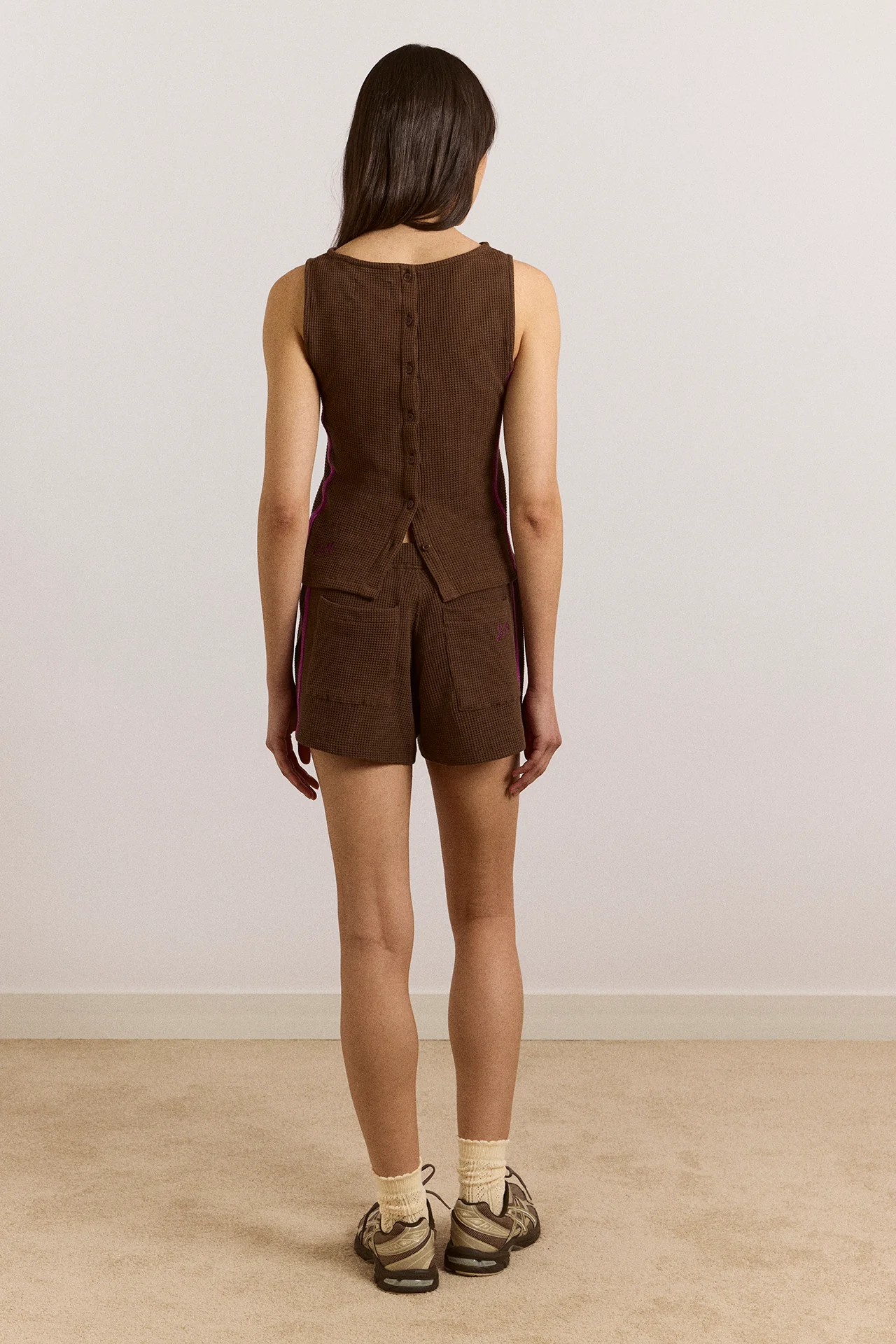 Rylee Waffle Short - Choc - Image 9