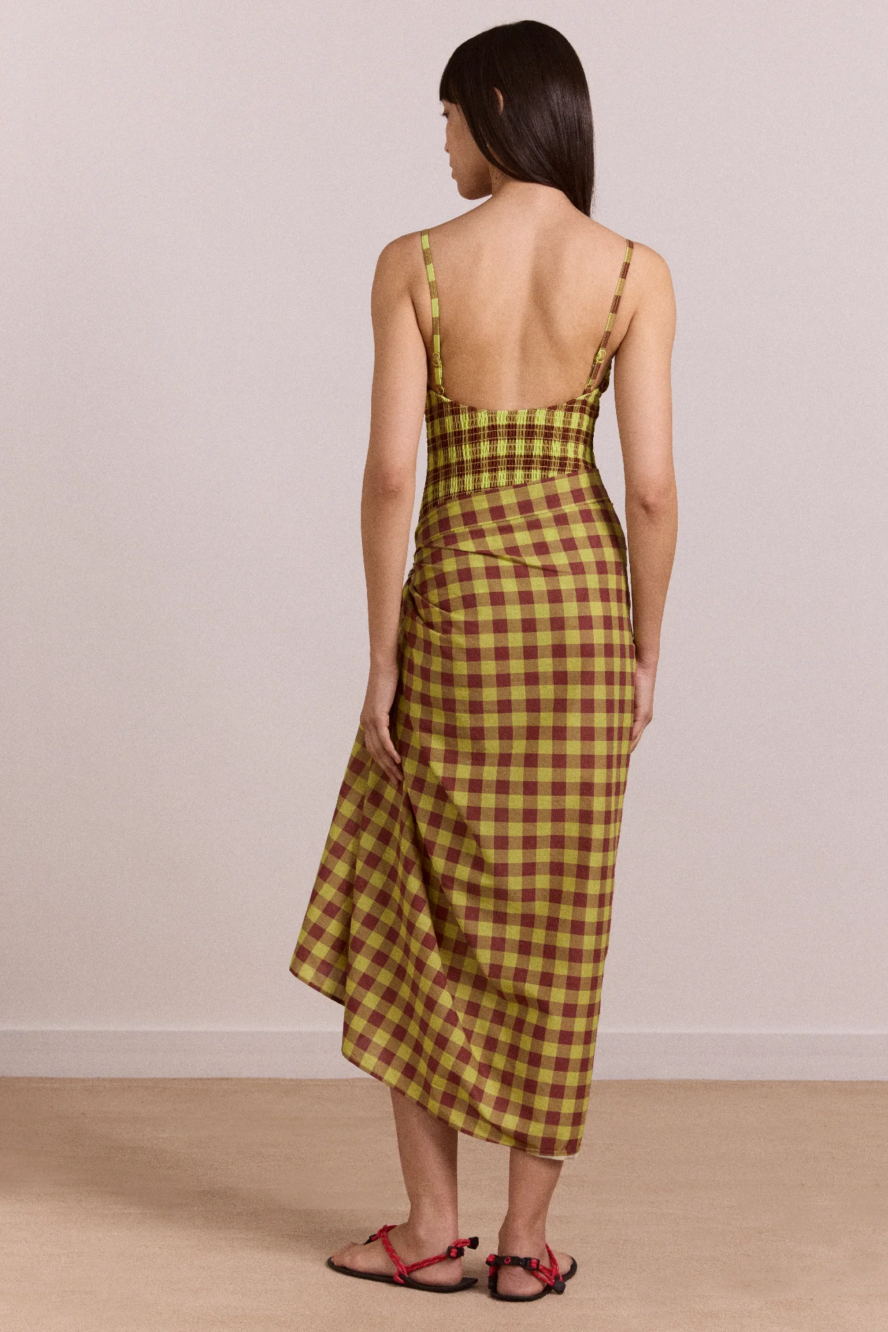 Sarong - Avo Choc Gingham - Image 5