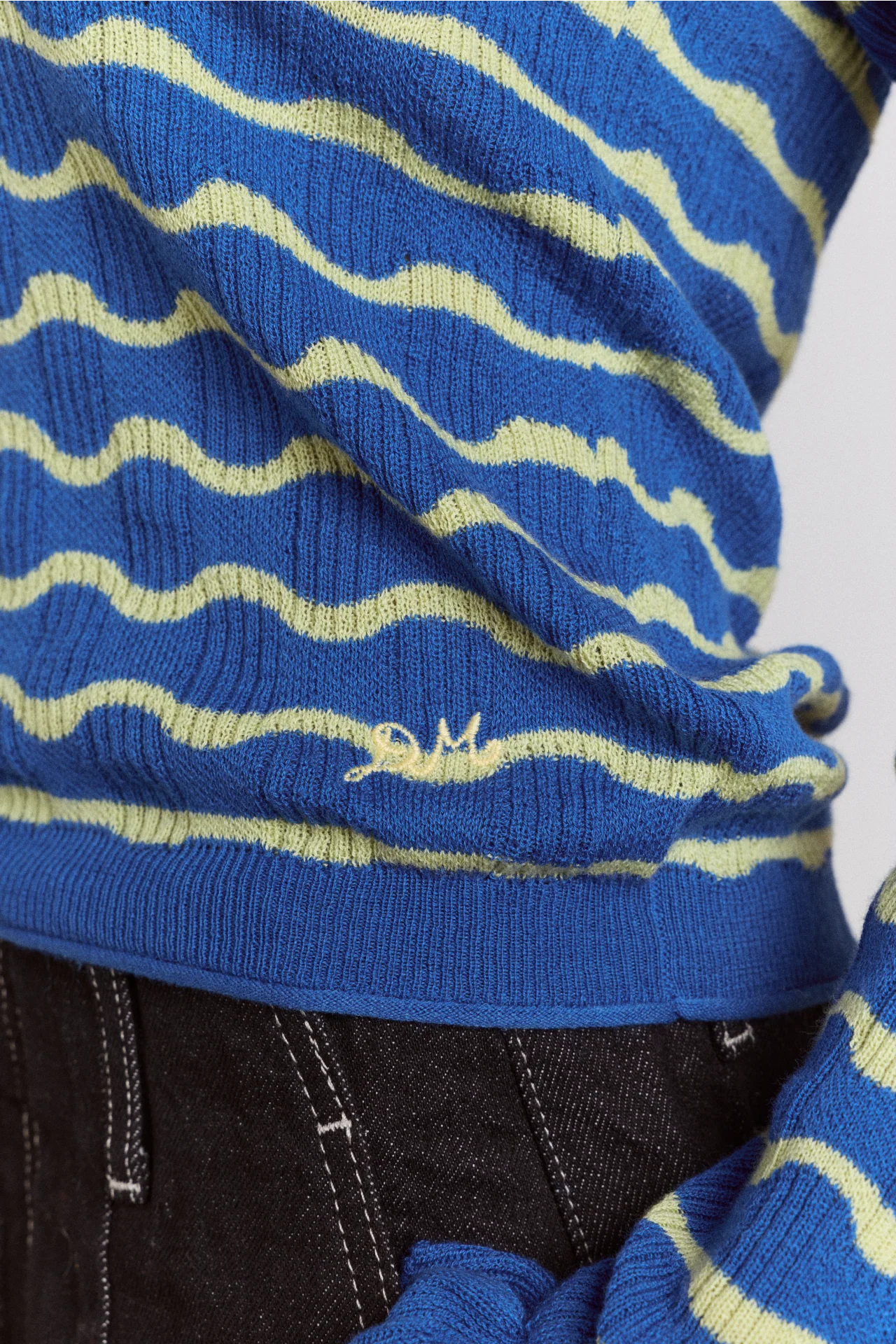 Silvia Polo Knitted Top - Blue Mint - Image 8