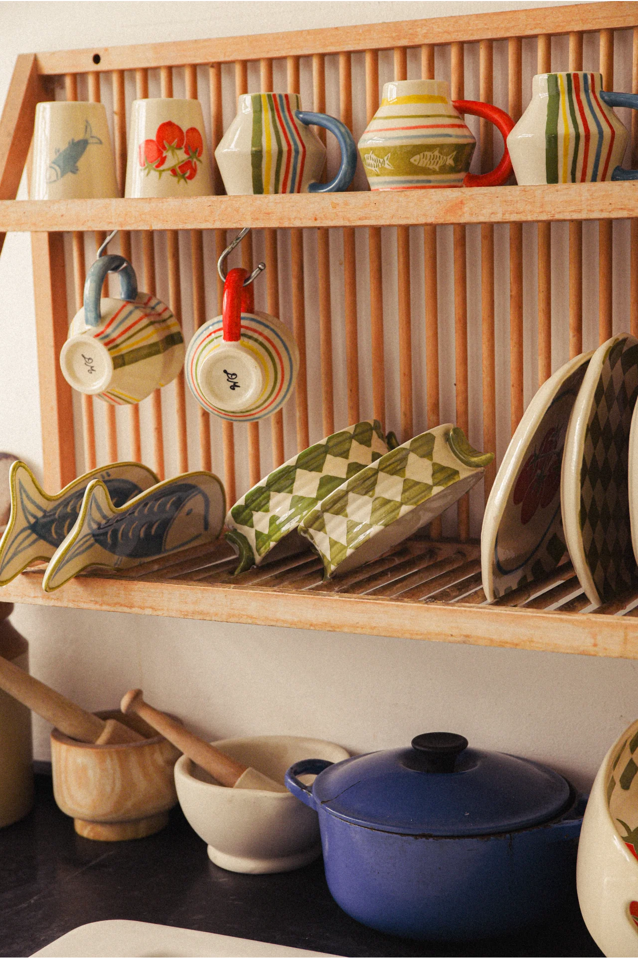 Hand Painted Fish Shaped Plate - Image 4
