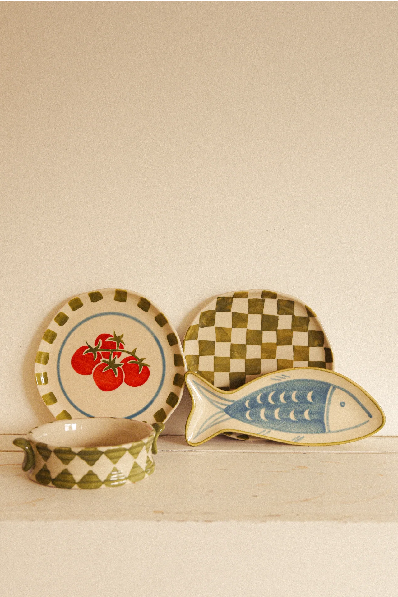 Hand Painted Fish Shaped Plate - Image 5