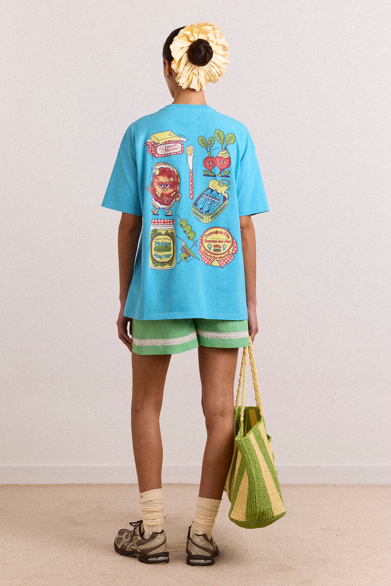 Snack Plate Graphic Tee - Blue - Image 5